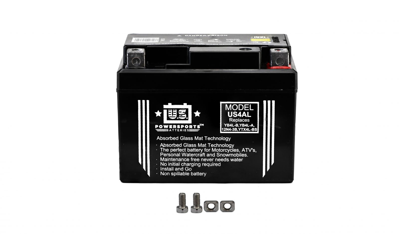 Us Powersports Sealed Battery - 501045U image