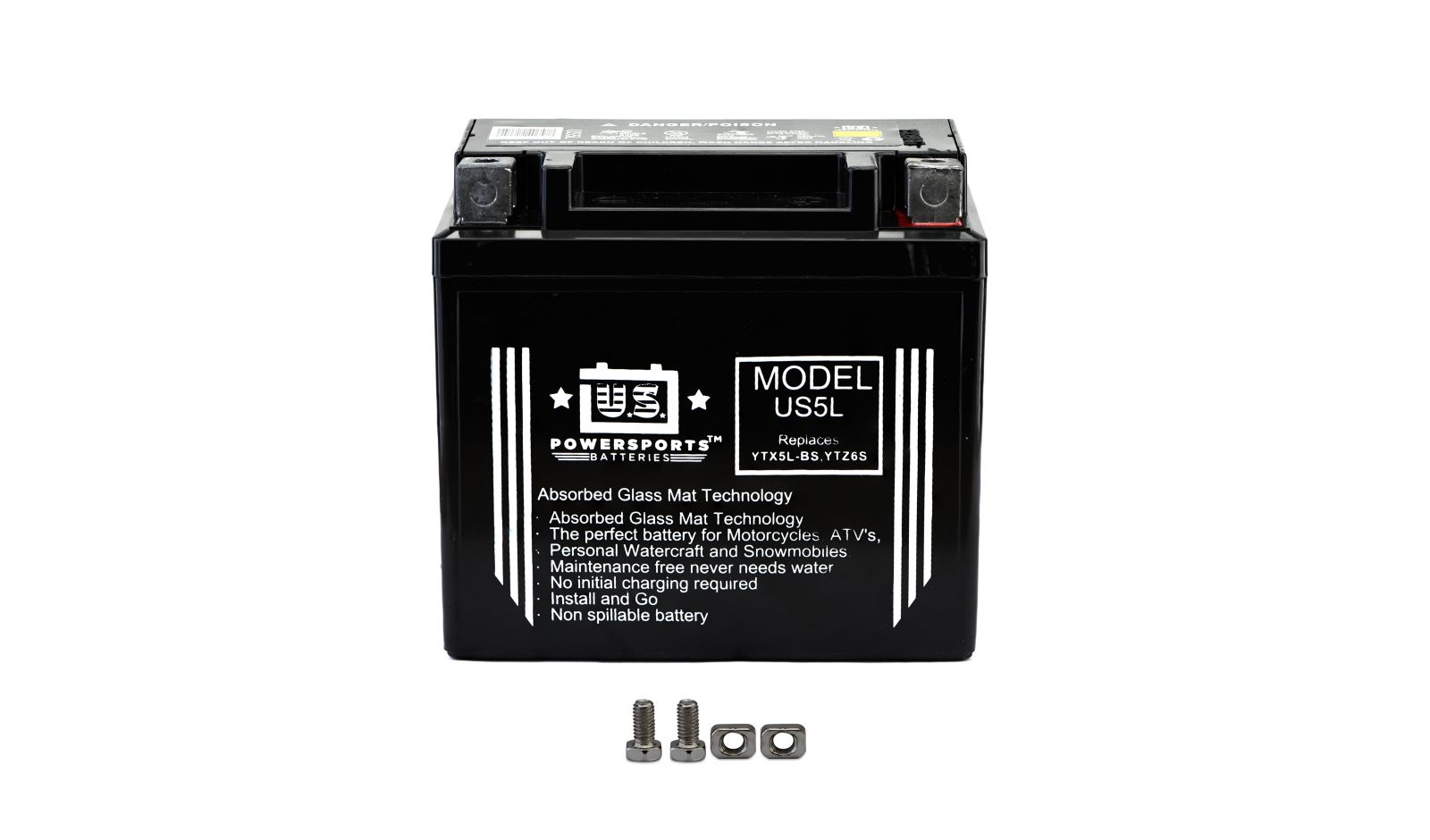 Us Powersports Sealed Battery - 501055U image