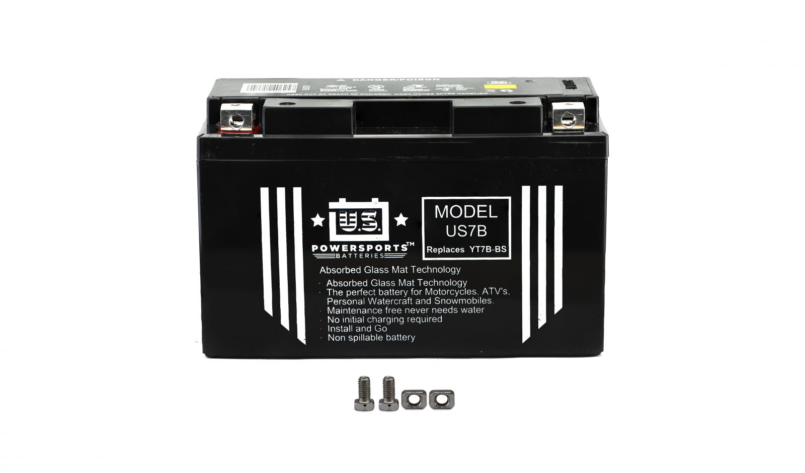 Us Powersports Sealed Battery - 501078U image