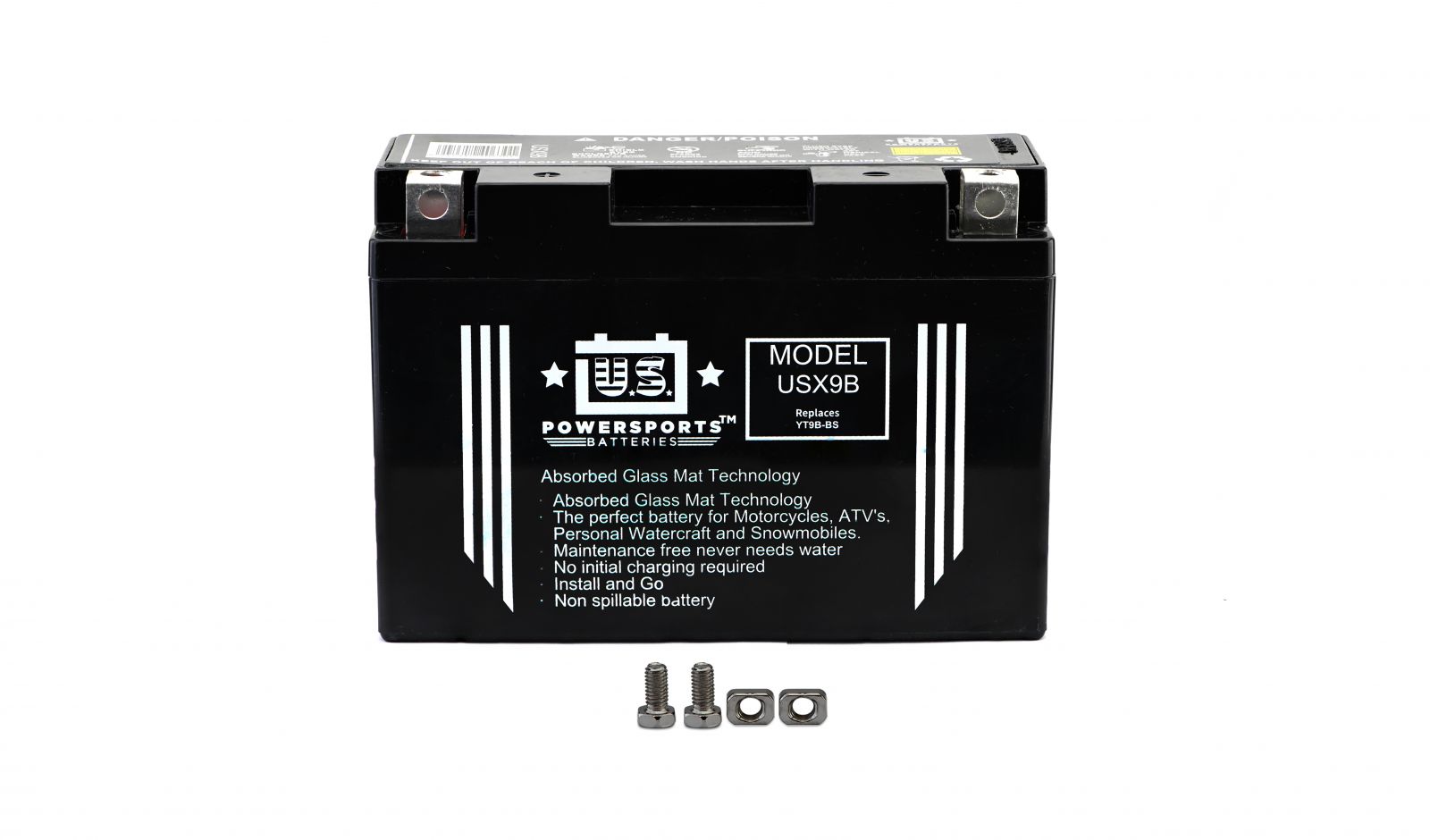 Us Powersports Sealed Battery - 501098U image
