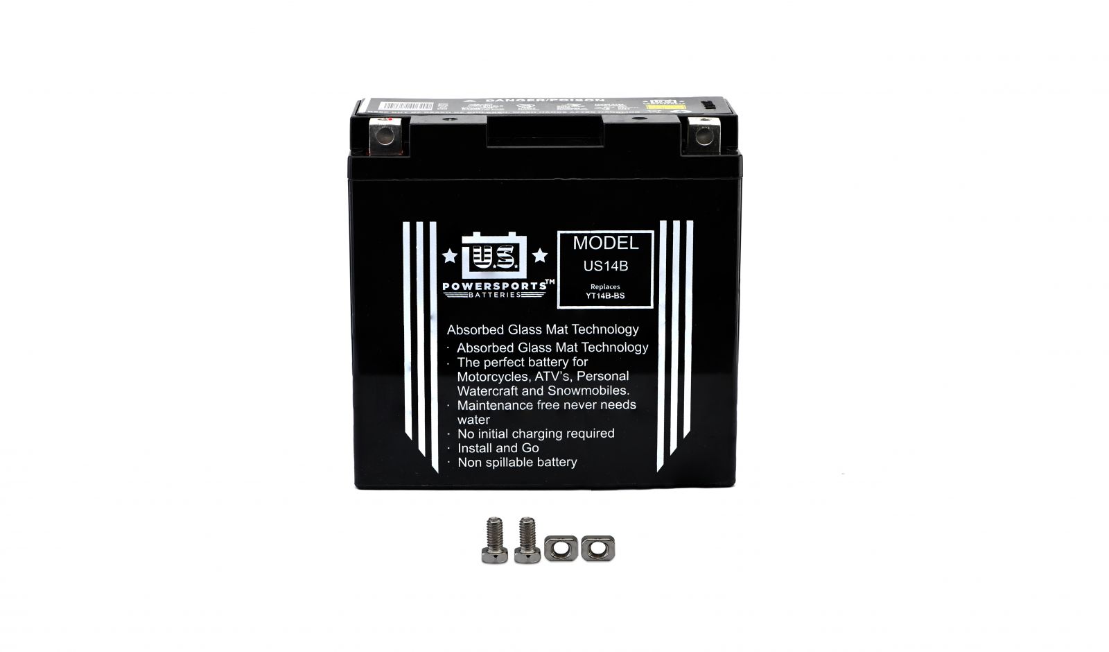 Us Powersports Sealed Battery - 501146U image