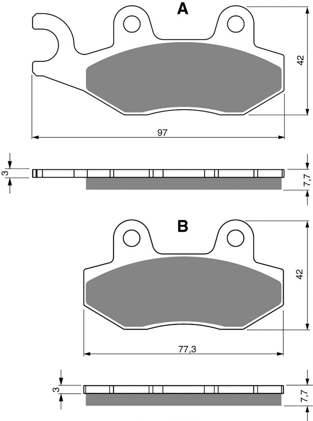 Goldfren Ad Brake Pads - 700002GA image