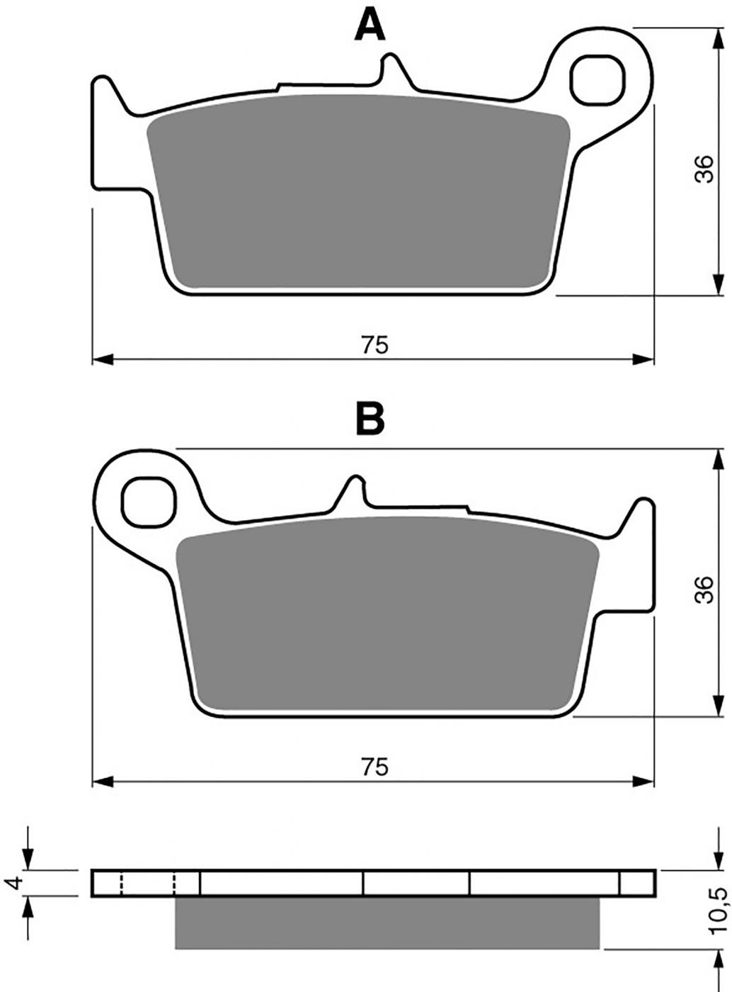 Goldfren Ad Brake Pads - 700003GA image