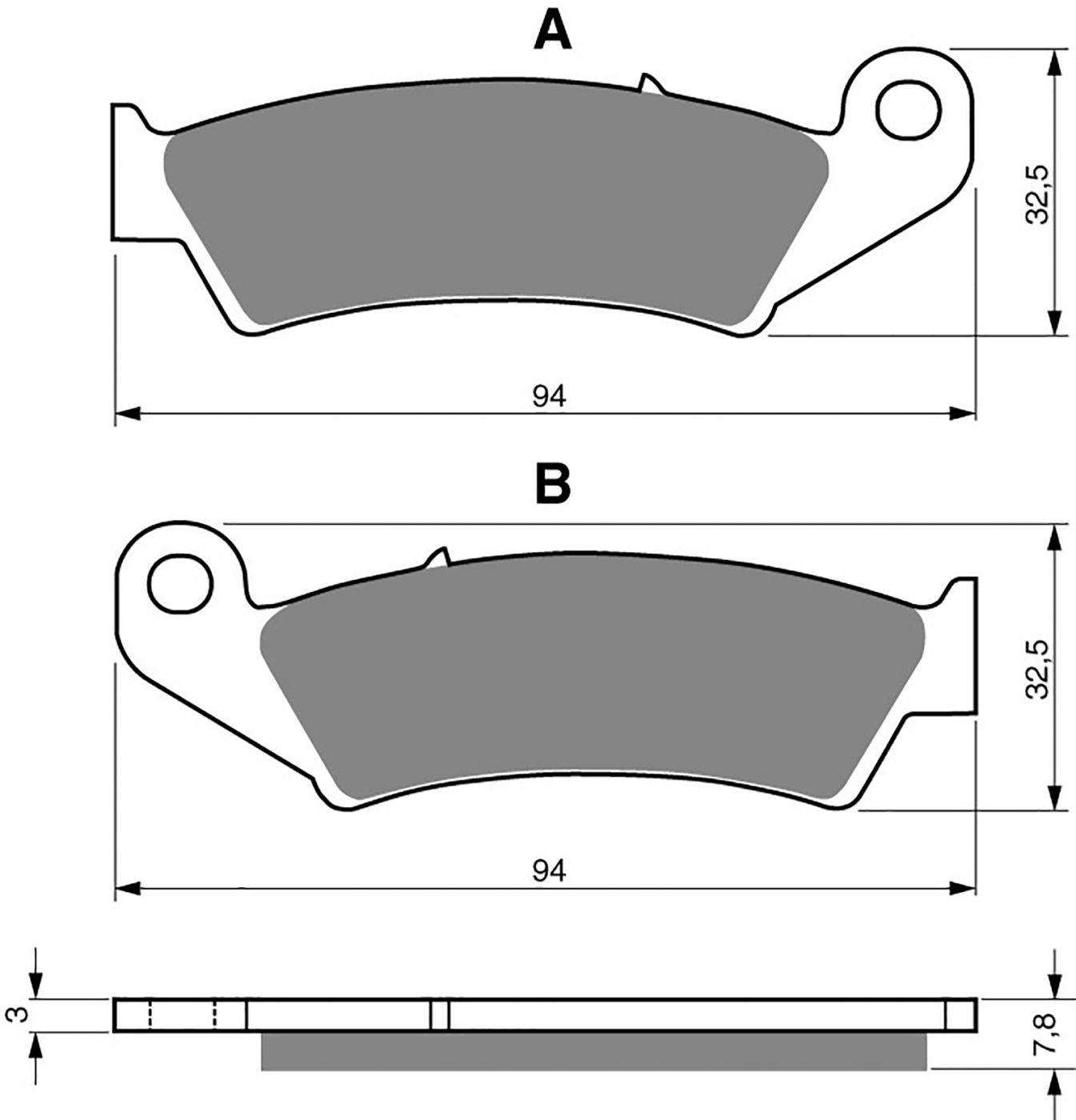 Goldfren Ad Brake Pads - 700004GA image