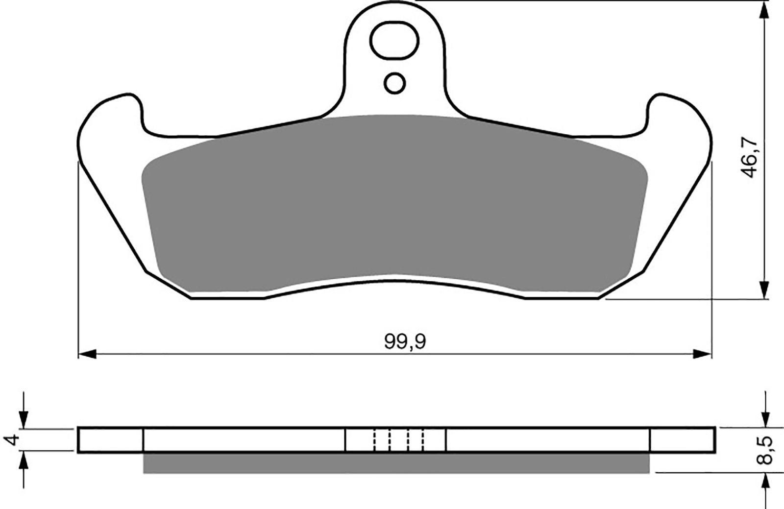 Goldfren Ad Brake Pads - 700006GA image