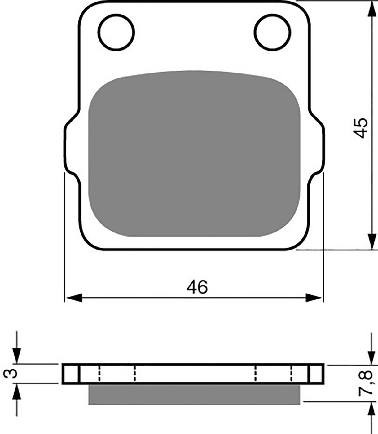 Goldfren Ad Brake Pads - 700007GA image