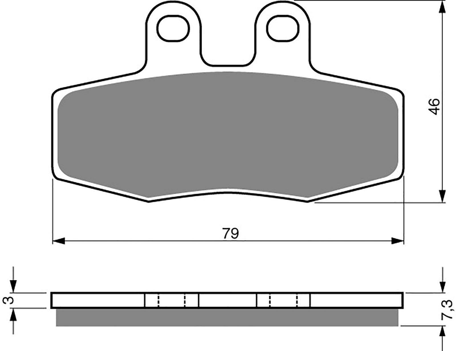 Goldfren Ad Brake Pads - 700010GA image