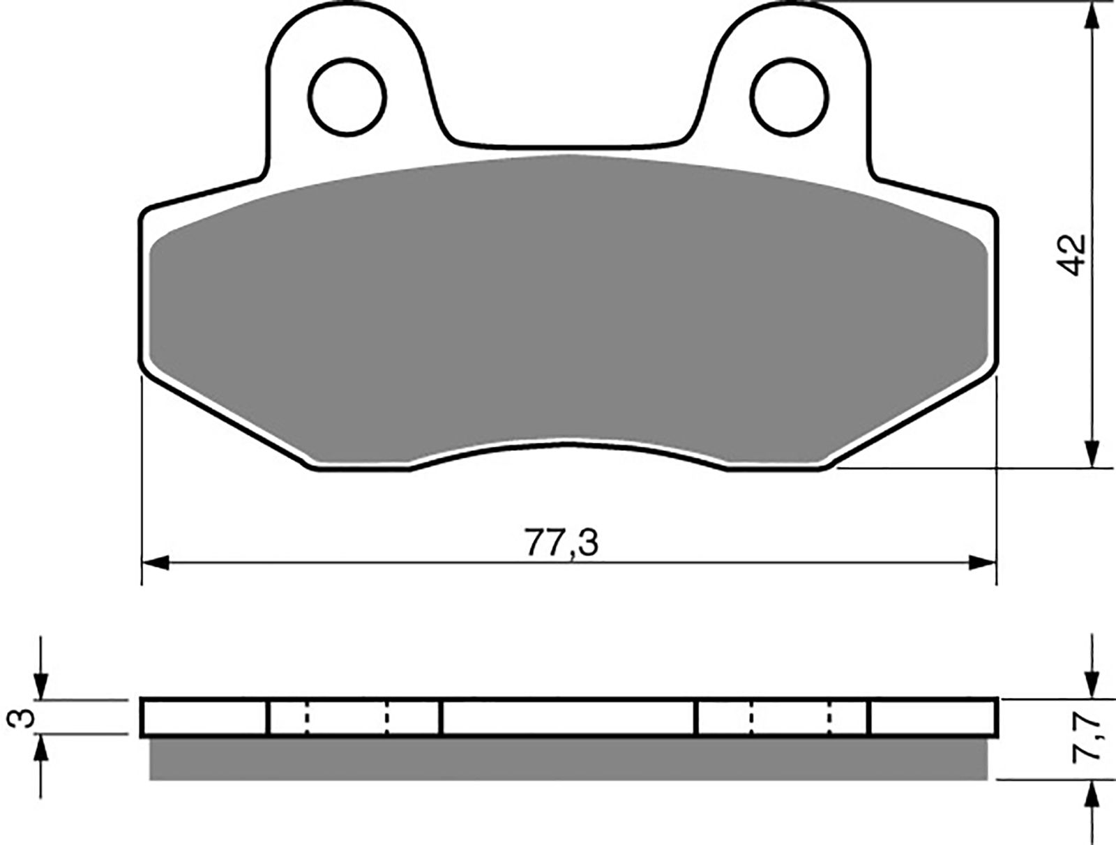 Goldfren Ad Brake Pads - 700011GA image