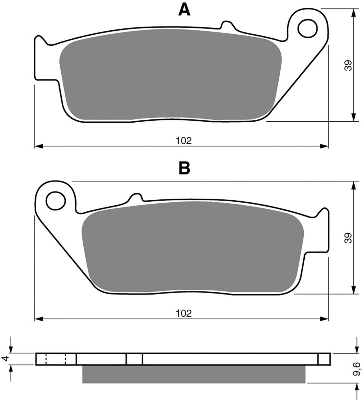 Goldfren Ad Brake Pads - 700014GA image