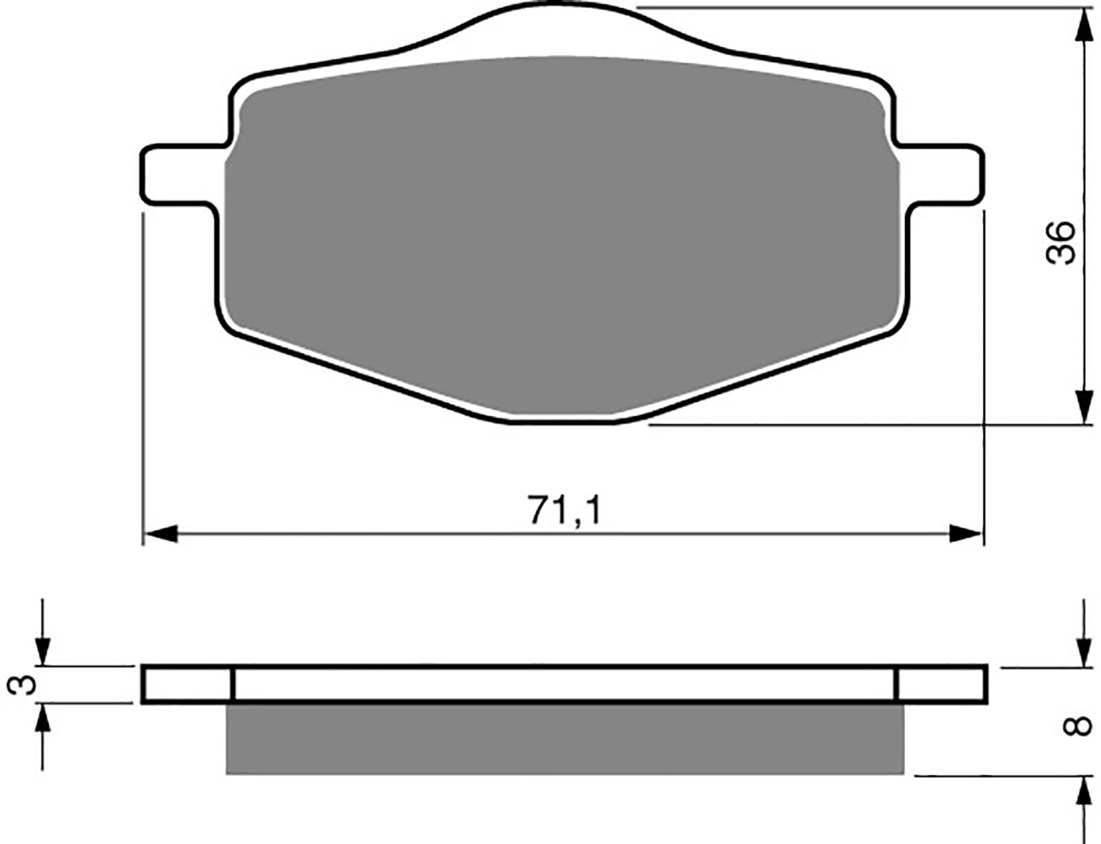 Goldfren Ad Brake Pads - 700018GA image