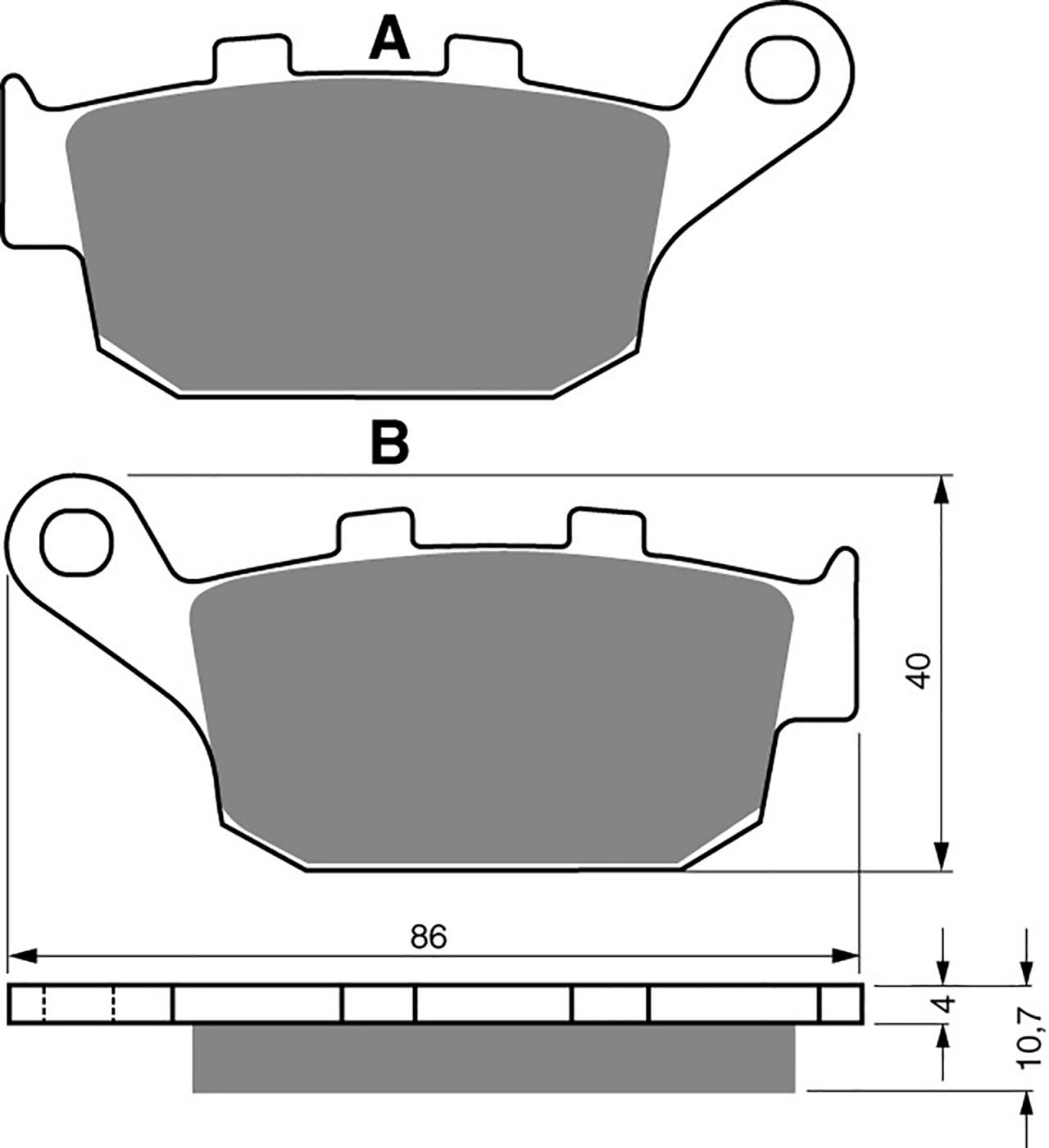 Goldfren Ad Brake Pads - 700020GA image