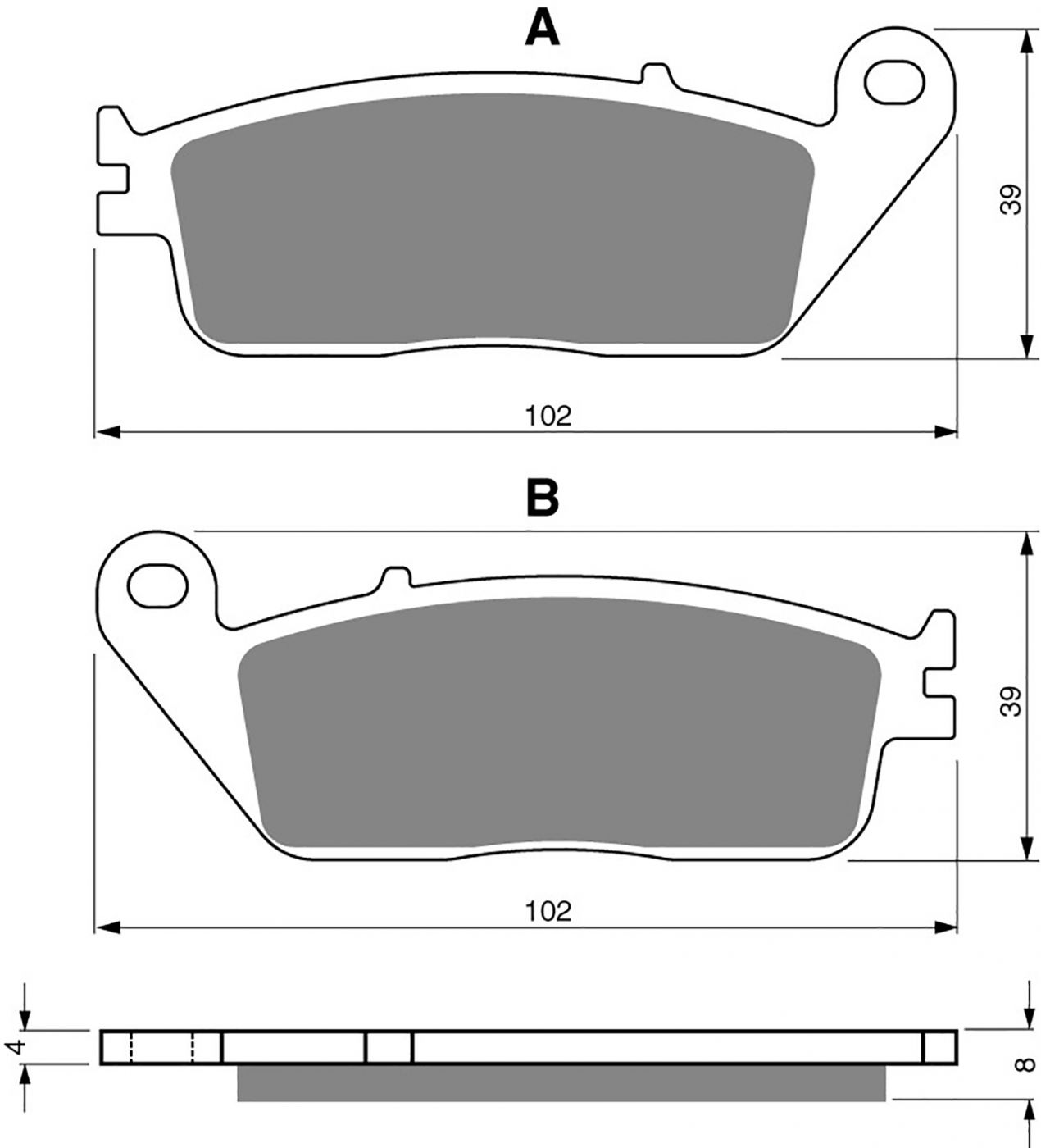 Goldfren Ad Brake Pads - 700022GA image