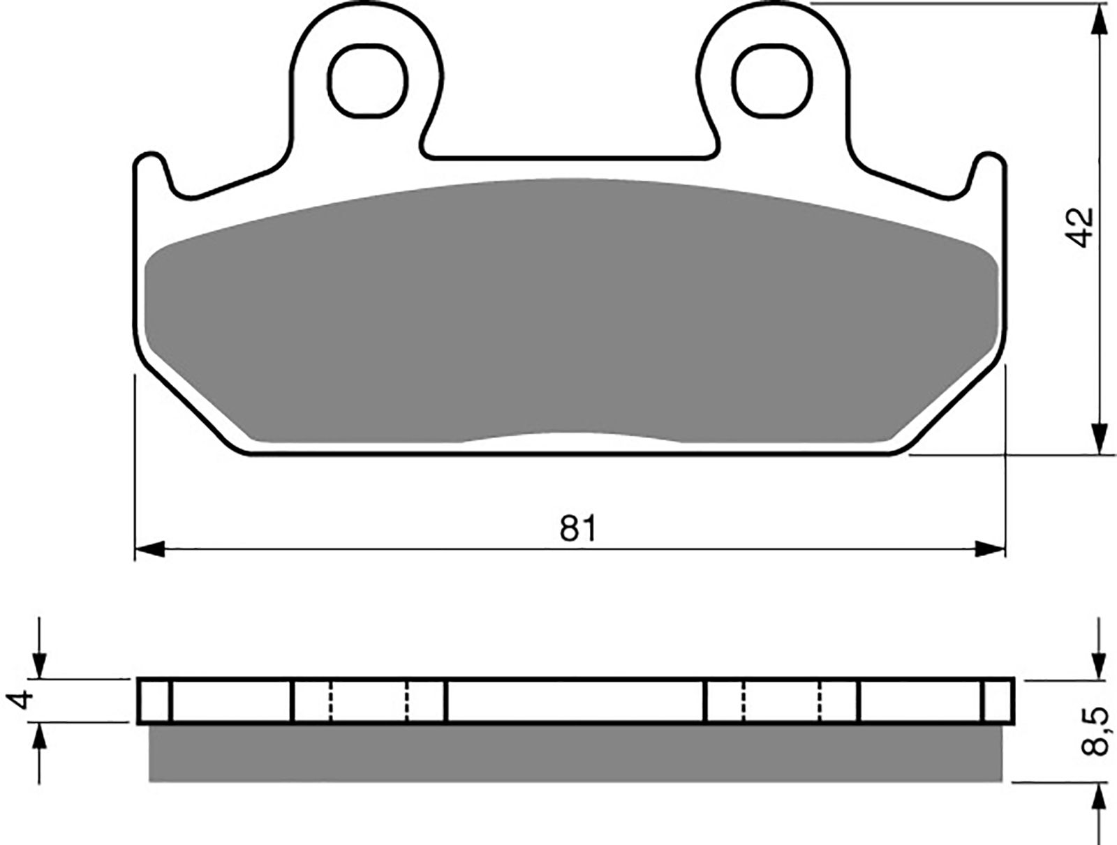 Goldfren Ad Brake Pads - 700025GA image