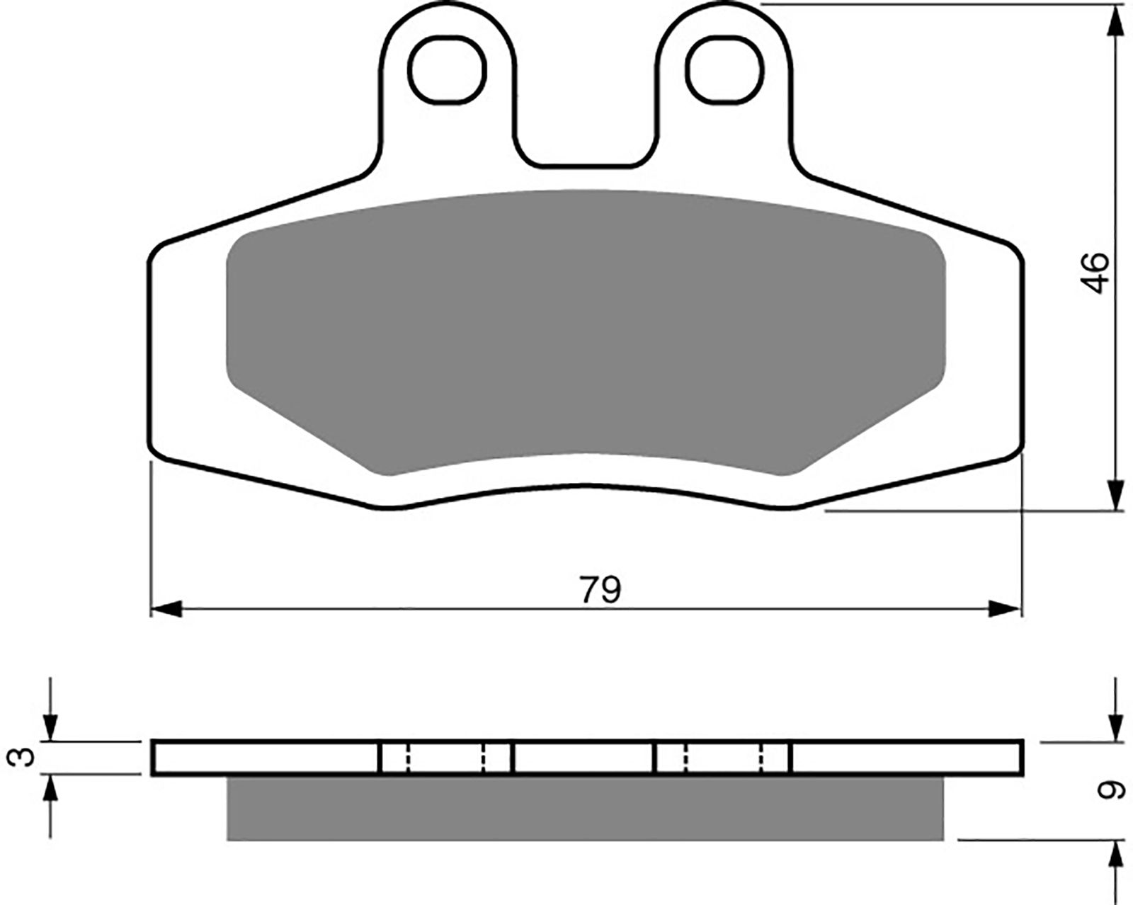 Goldfren Ad Brake Pads - 700026GA image