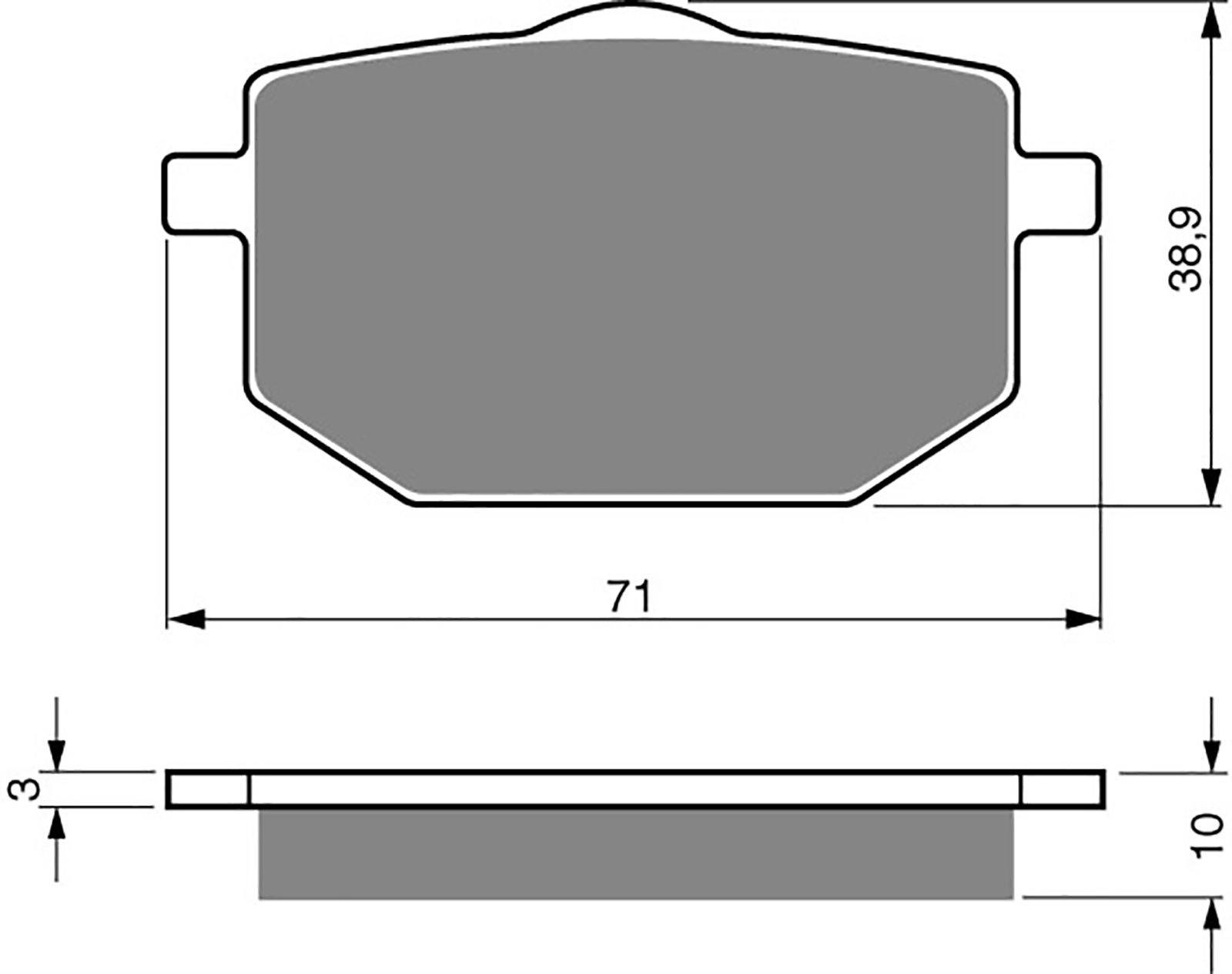 Goldfren Ad Brake Pads - 700029GA image