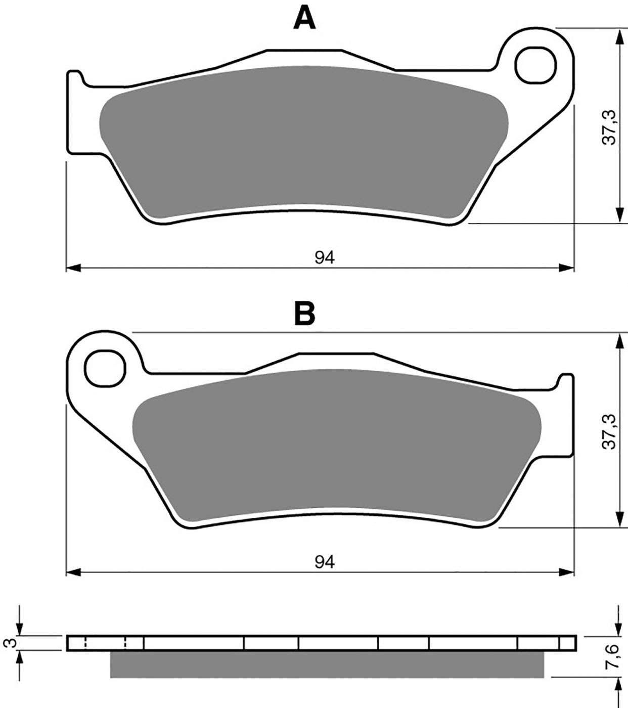 Goldfren Ad Brake Pads - 700031GA image