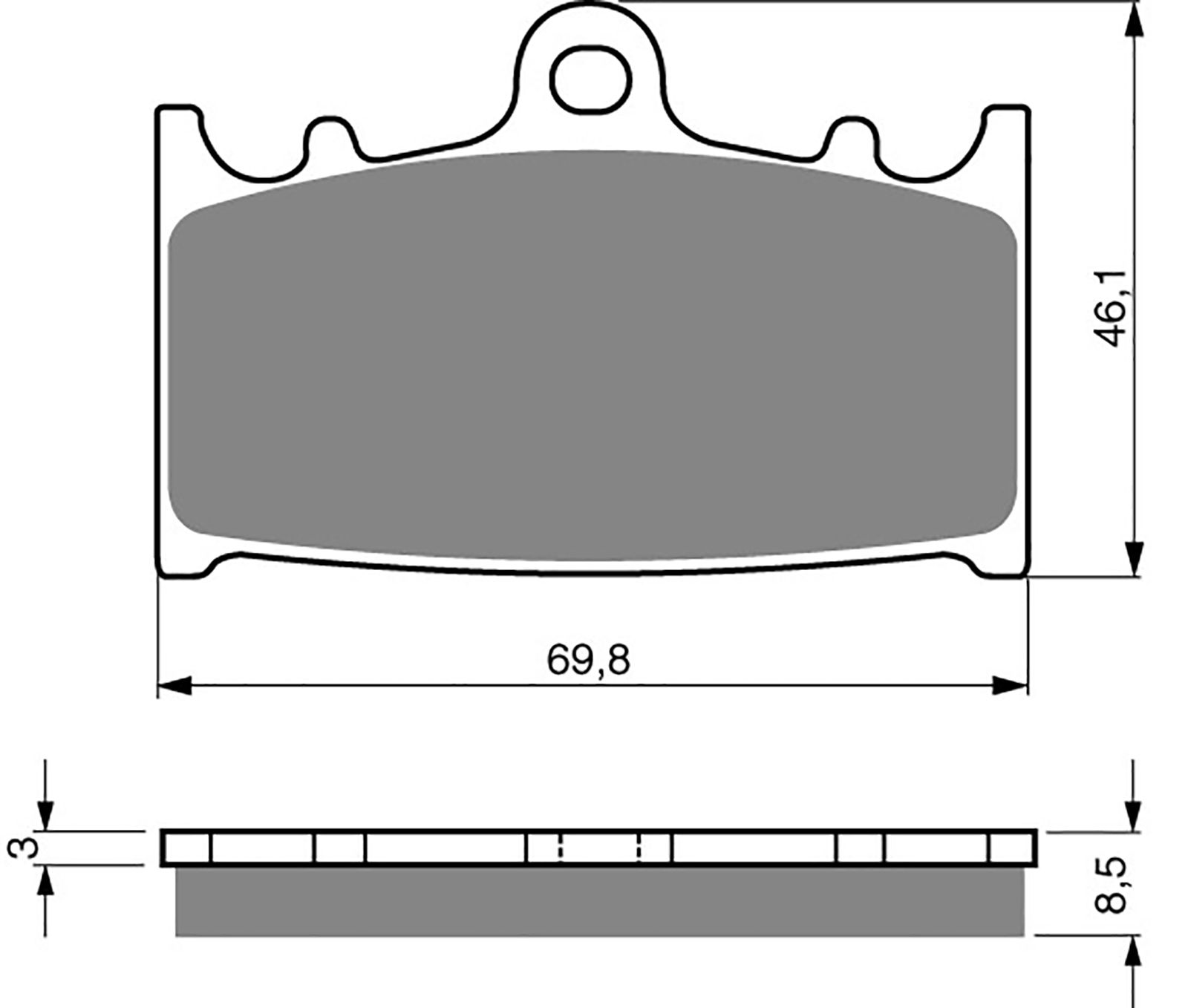 Goldfren Ad Brake Pads - 700032GA image