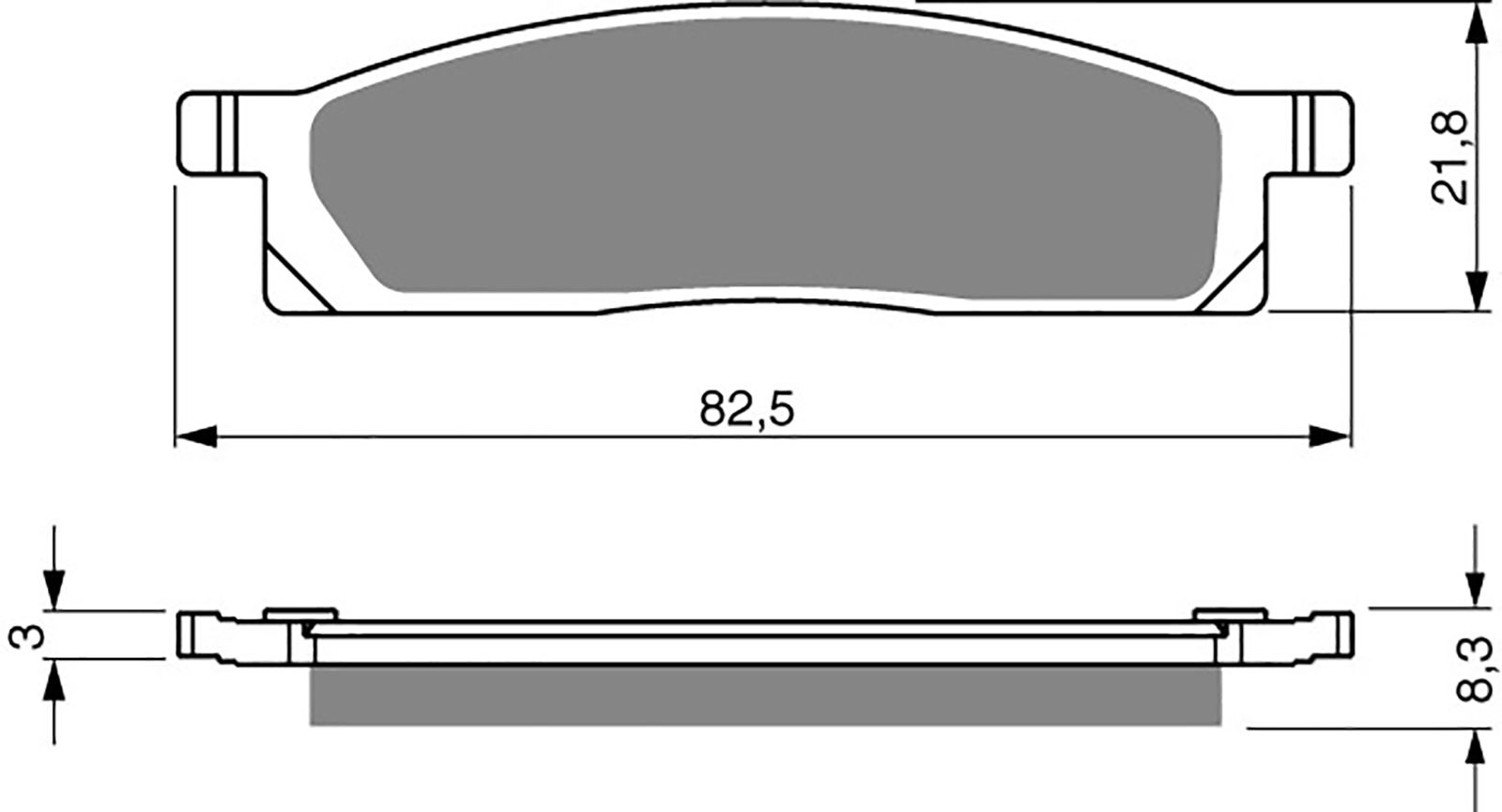 Goldfren S33 Brake Pads - 700034GS image