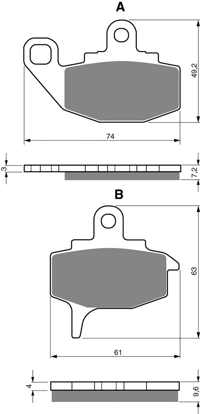 Goldfren Ad Brake Pads - 700035GA image