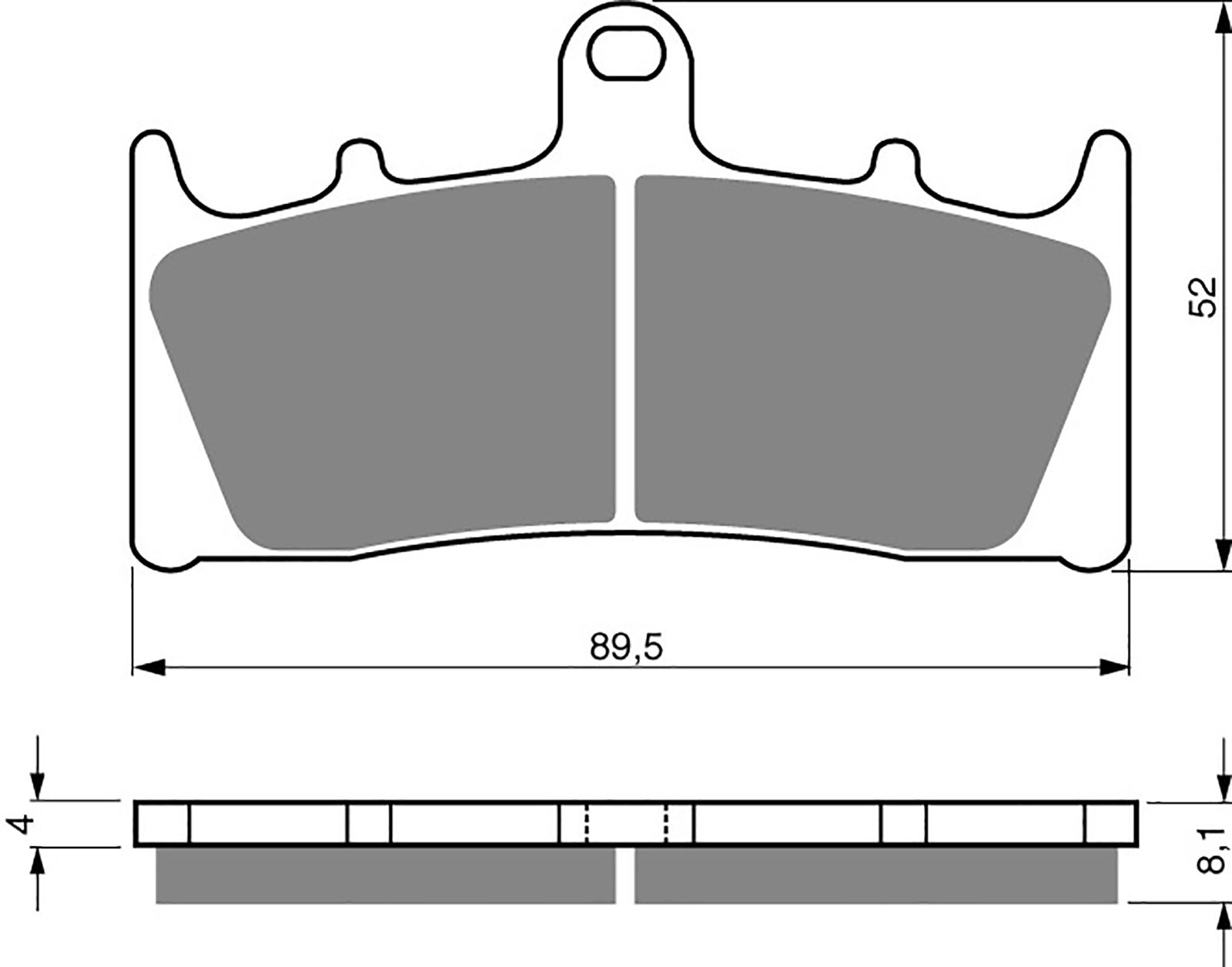 Goldfren Ad Brake Pads - 700039GA image