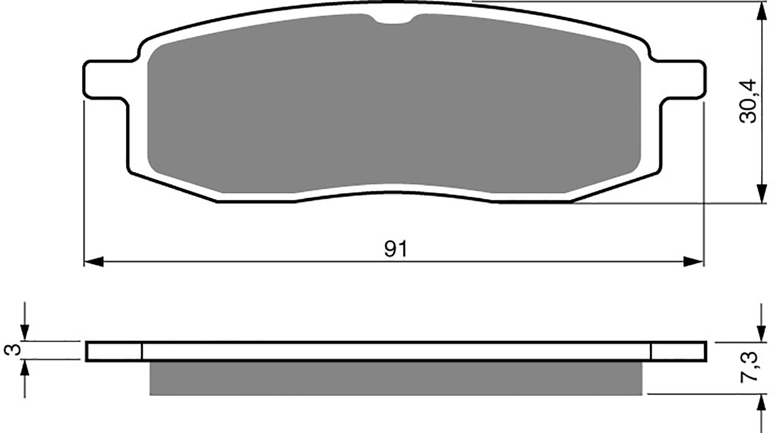 Goldfren Ad Brake Pads - 700043GA image