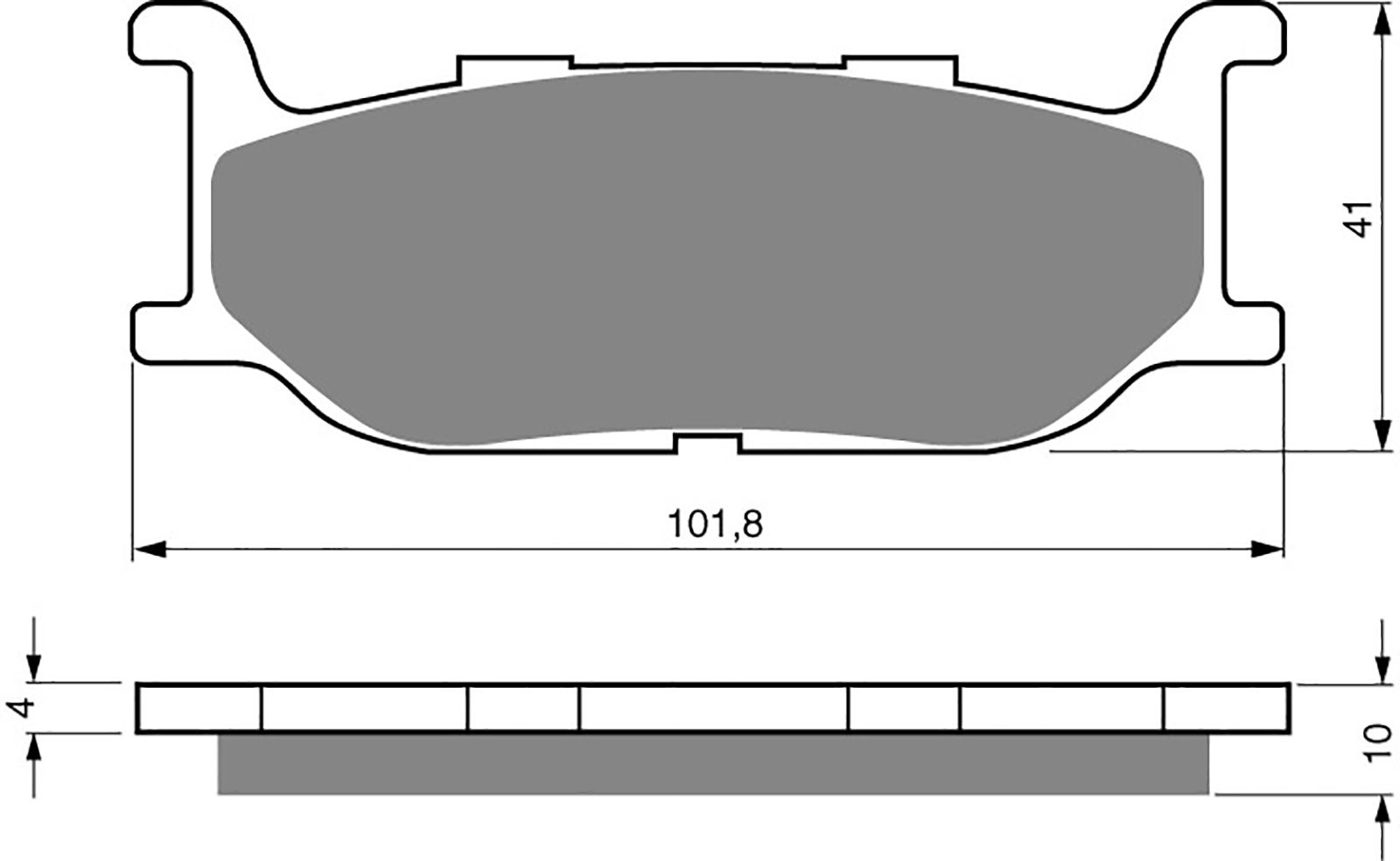 Goldfren Ad Brake Pads - 700048GA image