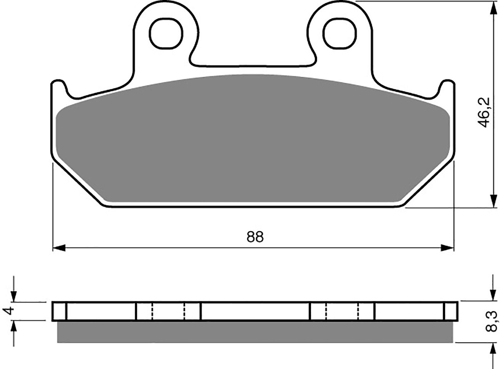 Goldfren Ad Brake Pads - 700051GA image