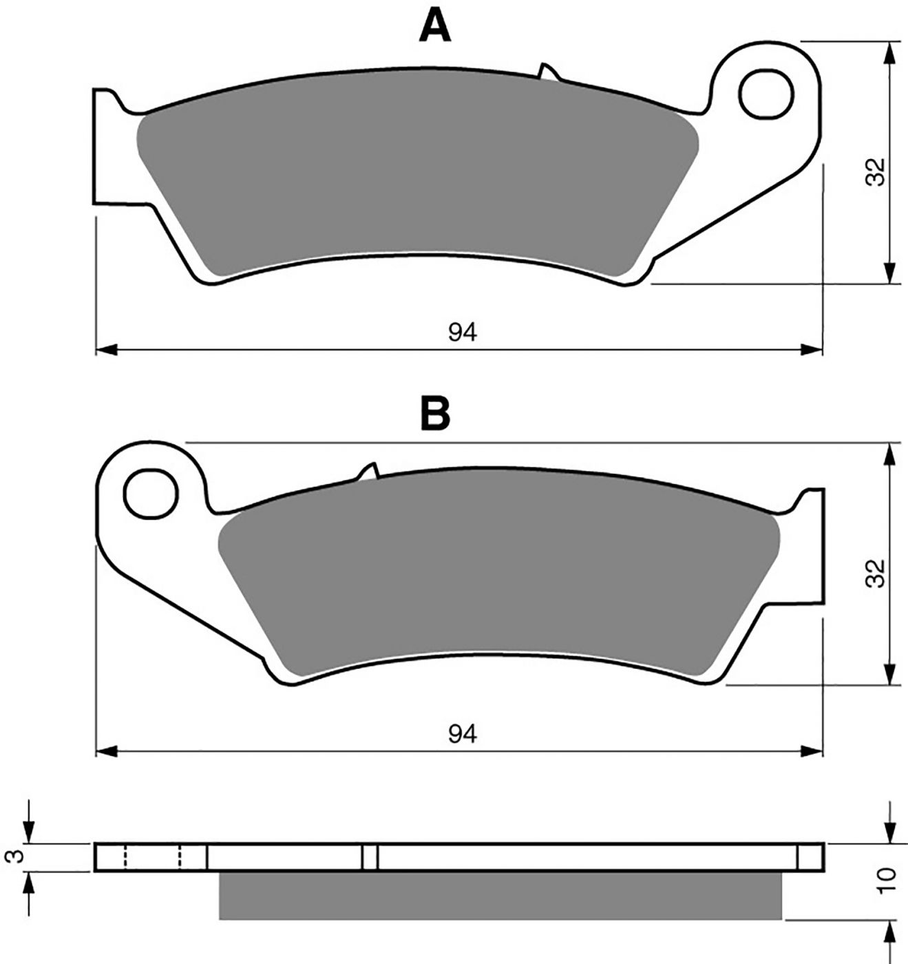 Goldfren Ad Brake Pads - 700052GA image