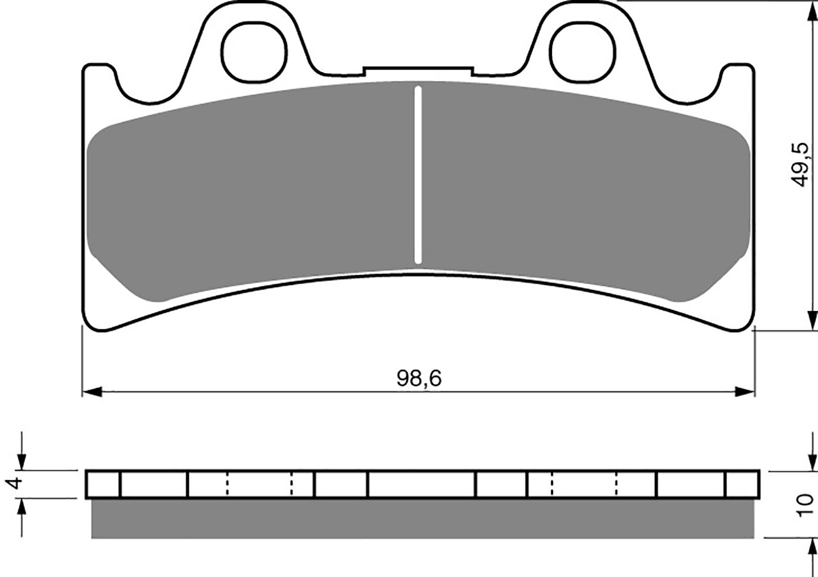 Goldfren Ad Brake Pads - 700054GA image