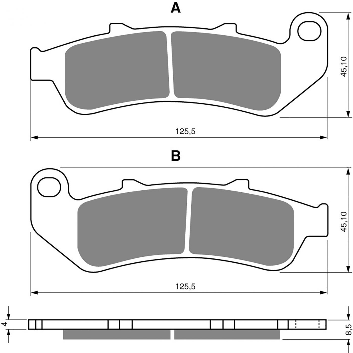 Goldfren Ad Brake Pads - 700055GA image