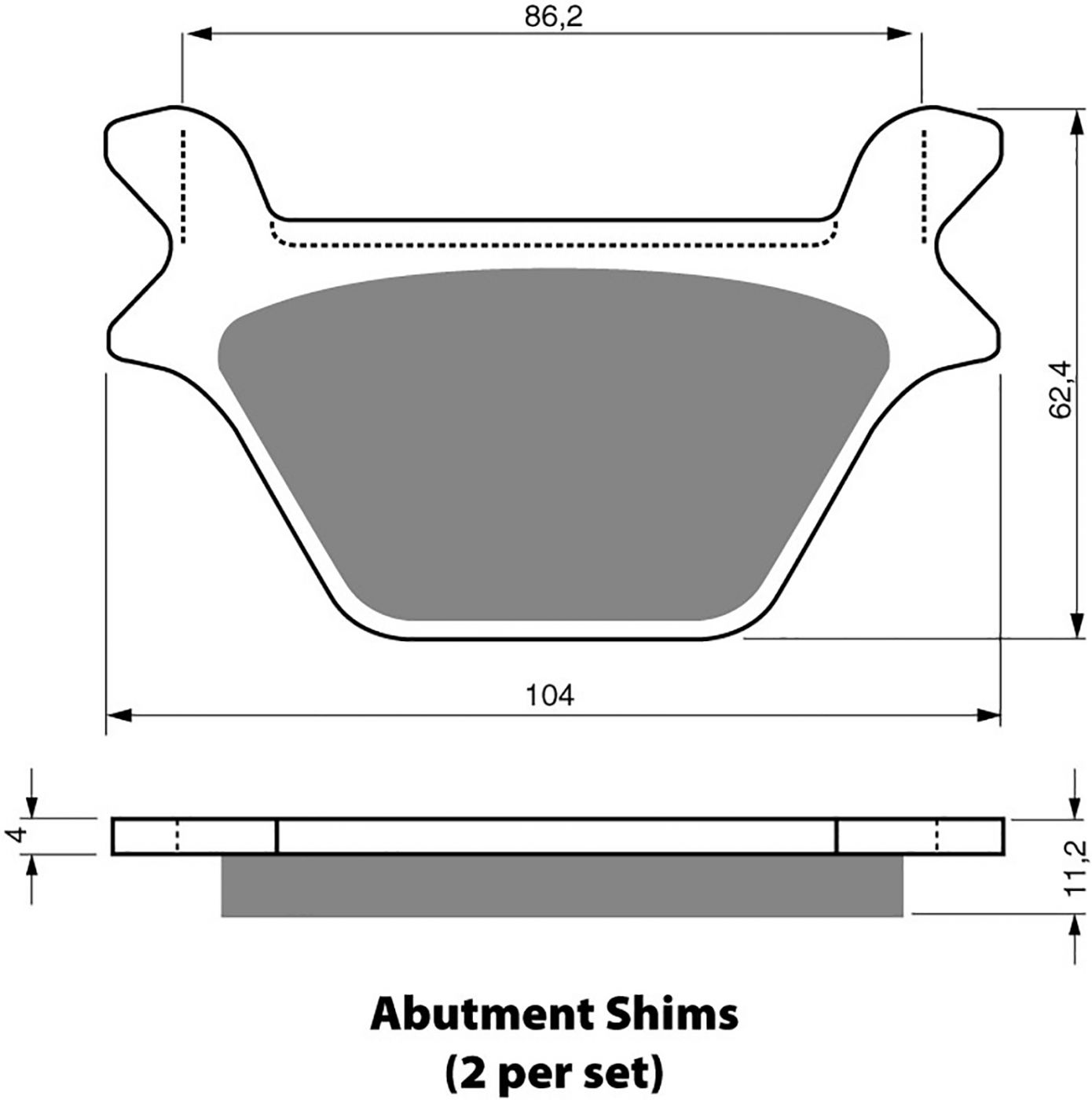 Goldfren Ad Brake Pads - 700056GA image