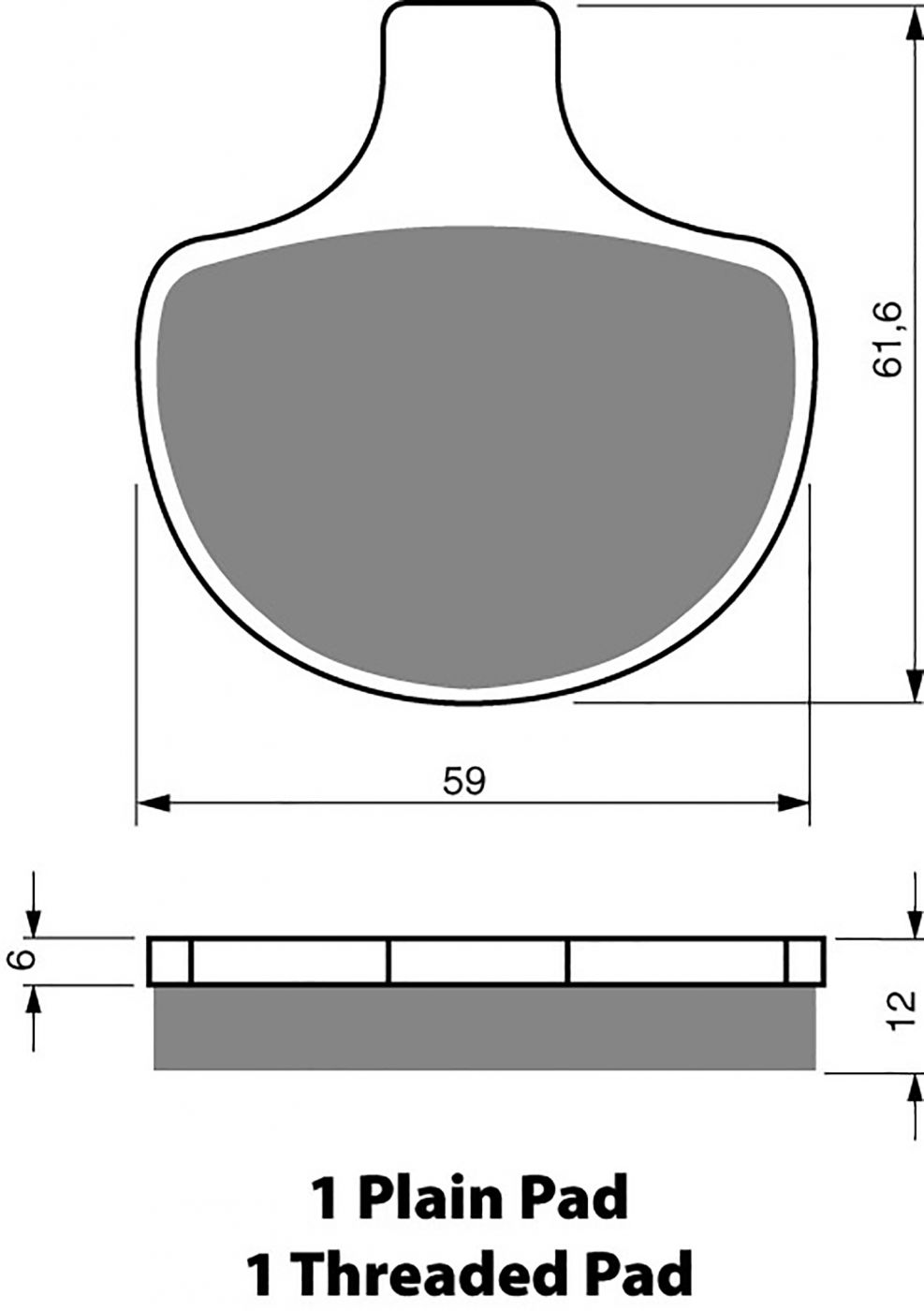 Goldfren Ad Brake Pads - 700057GA image