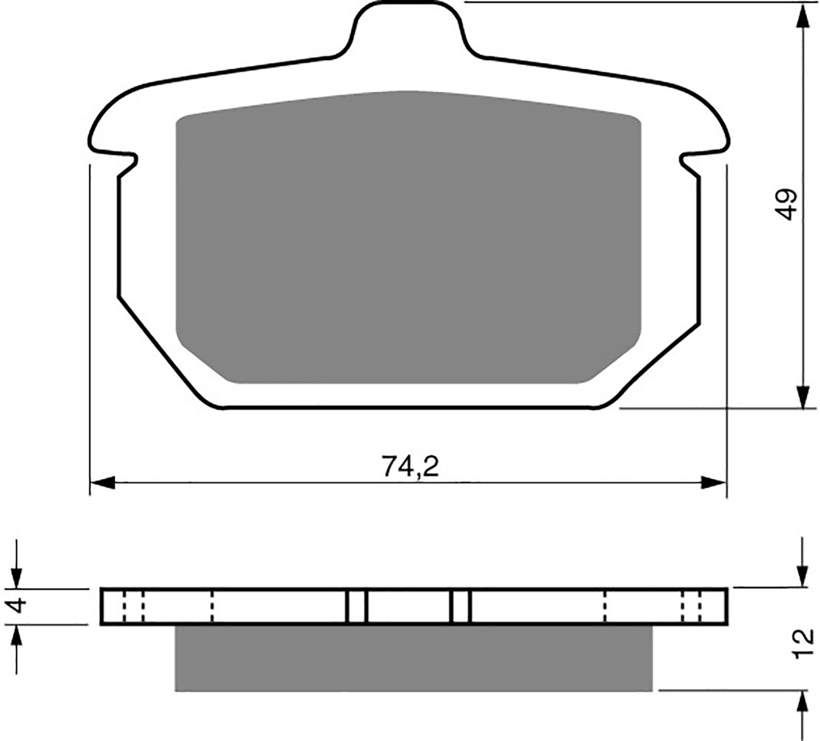 Goldfren Ad Brake Pads - 700058GA image