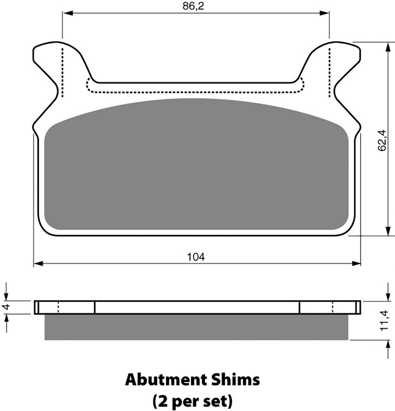 Goldfren Ad Brake Pads - 700063GA image