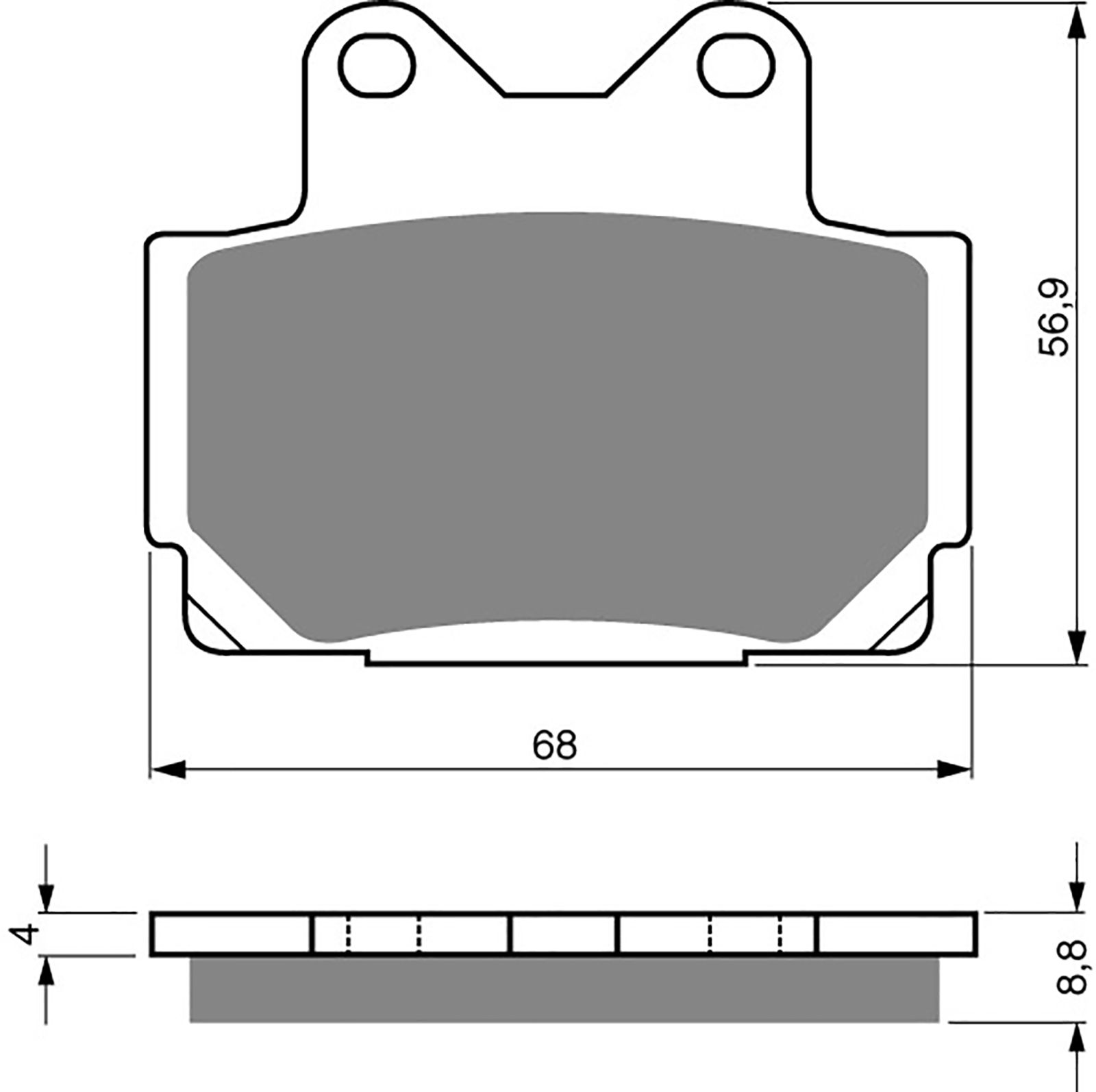 Goldfren Ad Brake Pads - 700067GA image