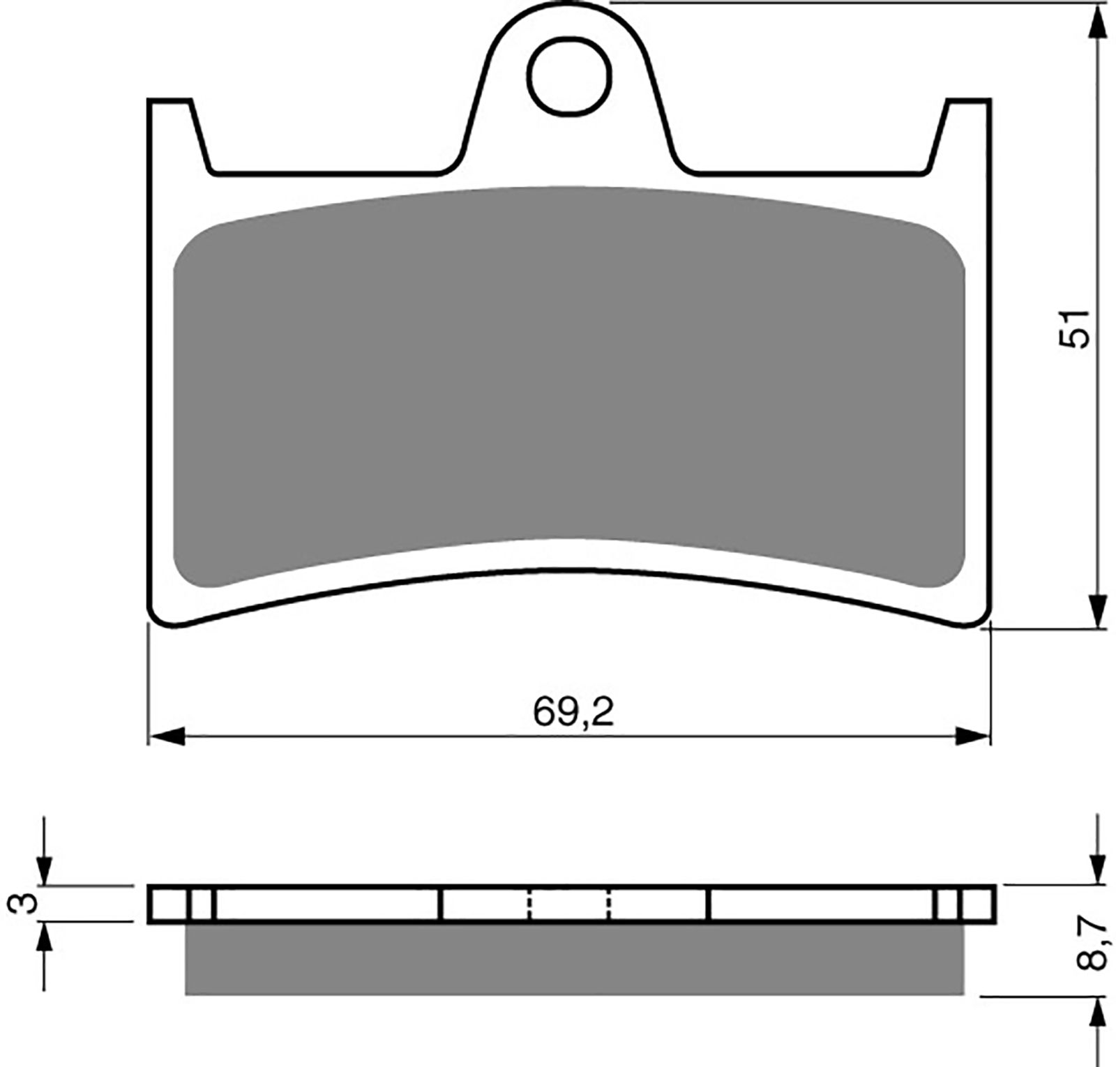 Goldfren Ad Brake Pads - 700070GA image