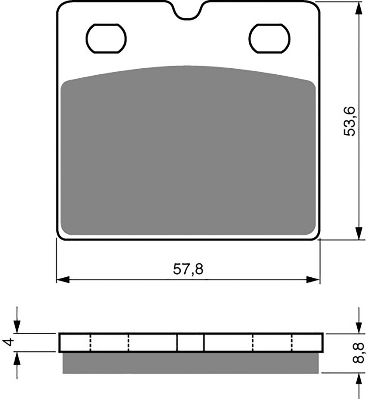 Goldfren Ad Brake Pads - 700072GA image