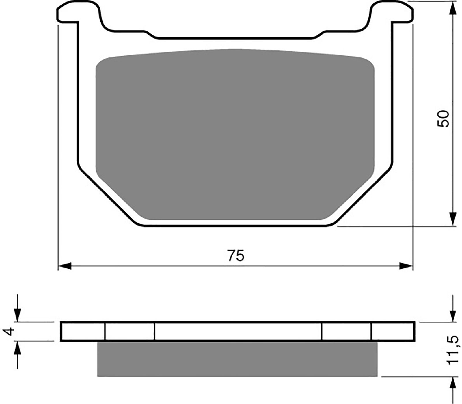 Goldfren Ad Brake Pads - 700075GA image