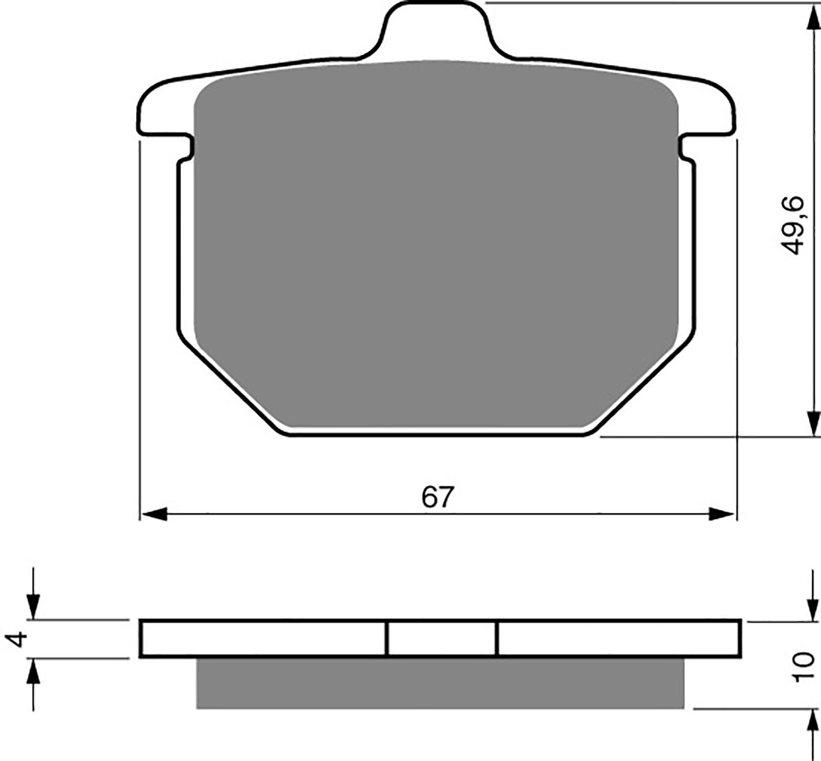 Goldfren Ad Brake Pads - 700079GA image