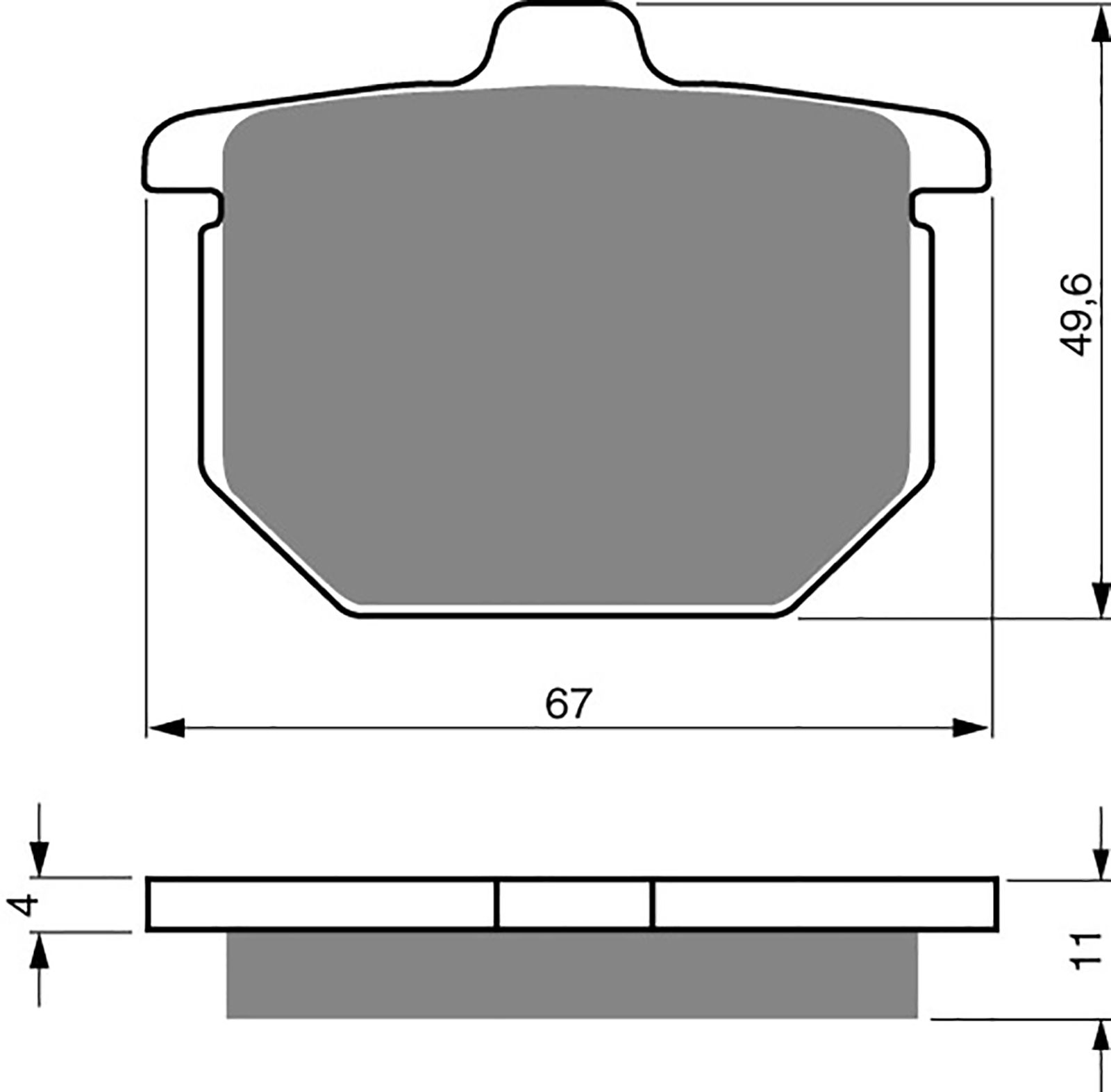 Goldfren Ad Brake Pads - 700080GA image