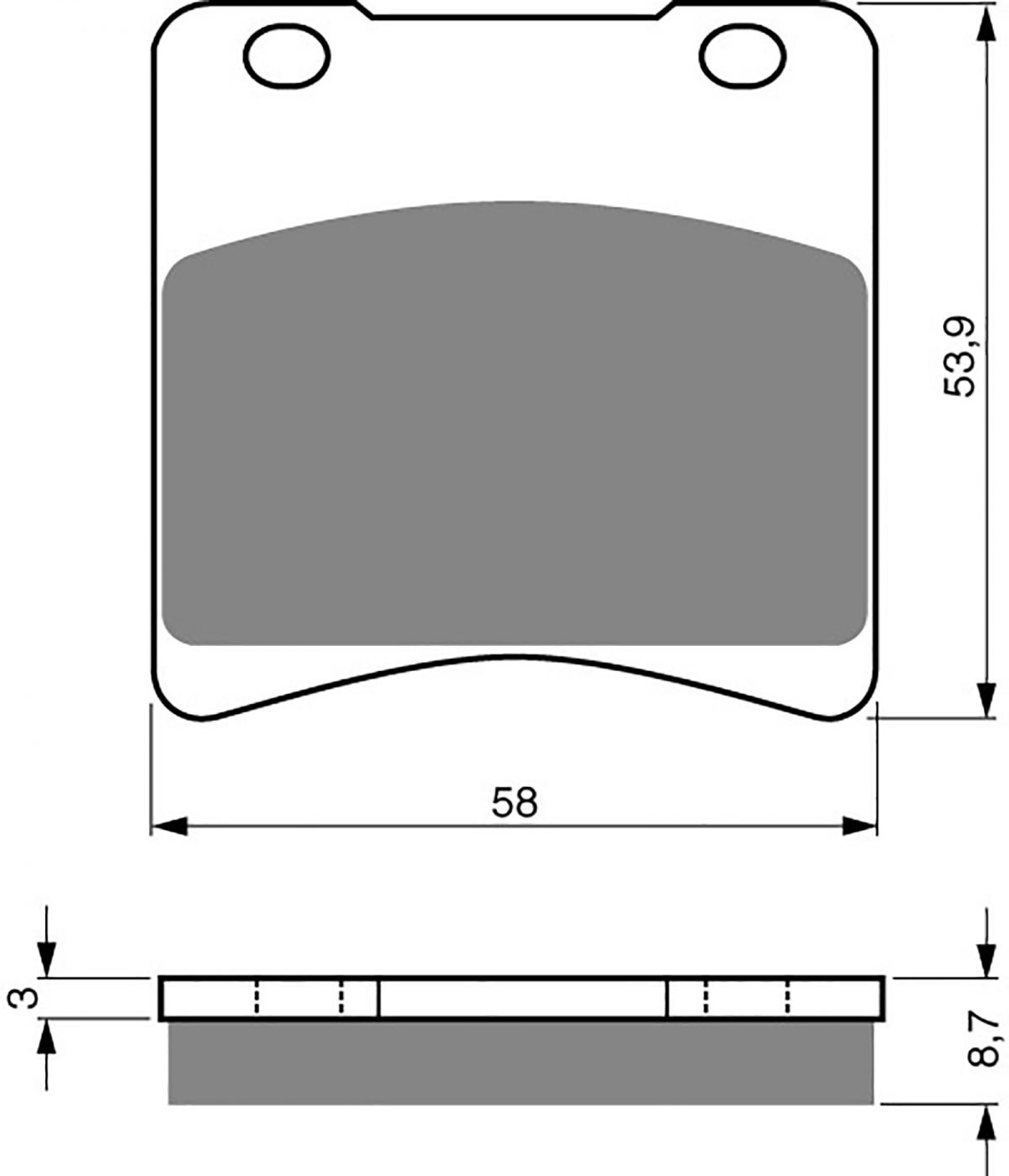 Goldfren S33 Brake Pads - 700085GS image