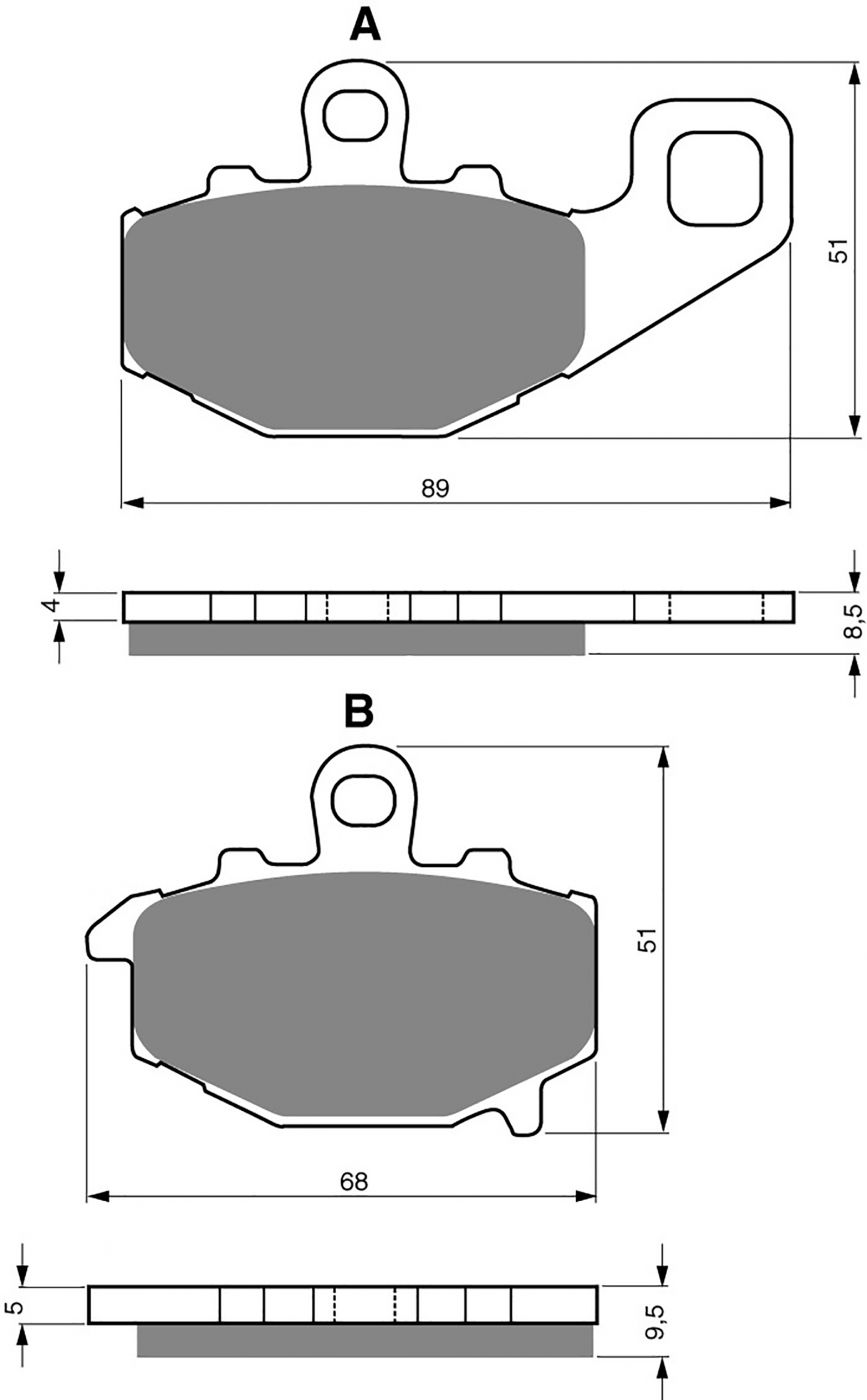 Goldfren Ad Brake Pads - 700093GA image