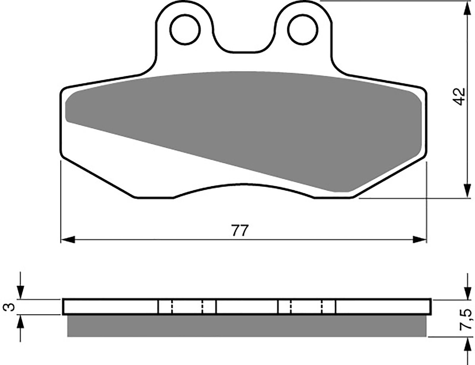 Goldfren Ad Brake Pads - 700095GA image