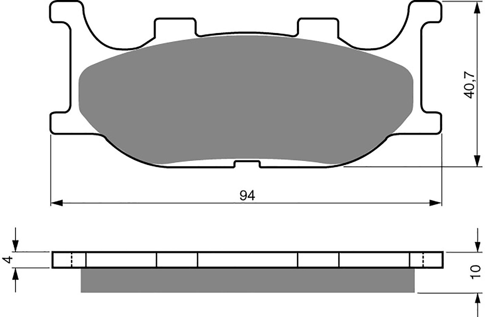 Goldfren S33 Brake Pads - 700099GS image