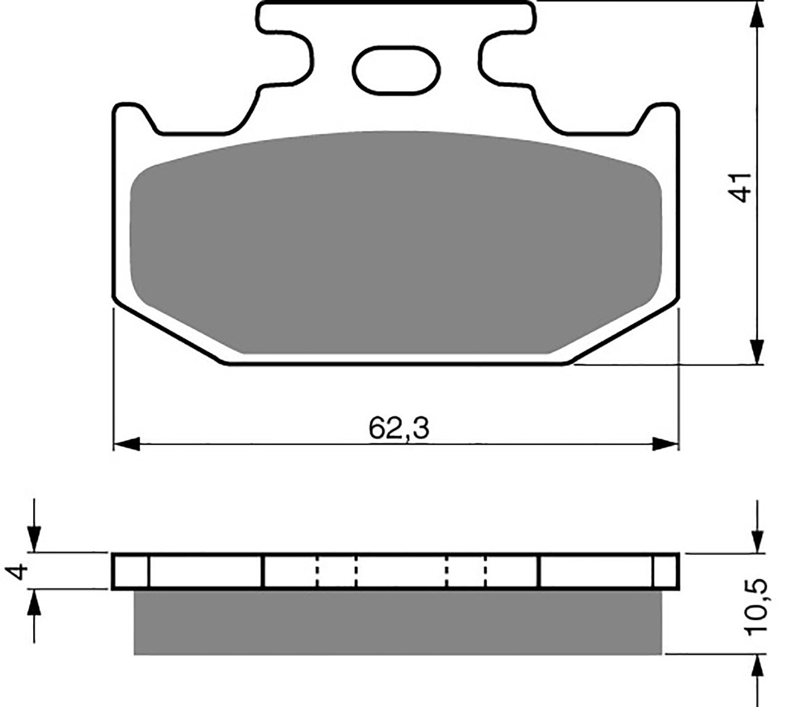 Goldfren Ad Brake Pads - 700100GA image