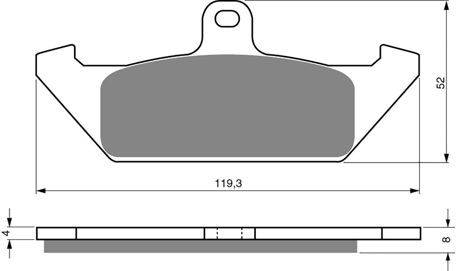 Goldfren Ad Brake Pads - 700101GA image