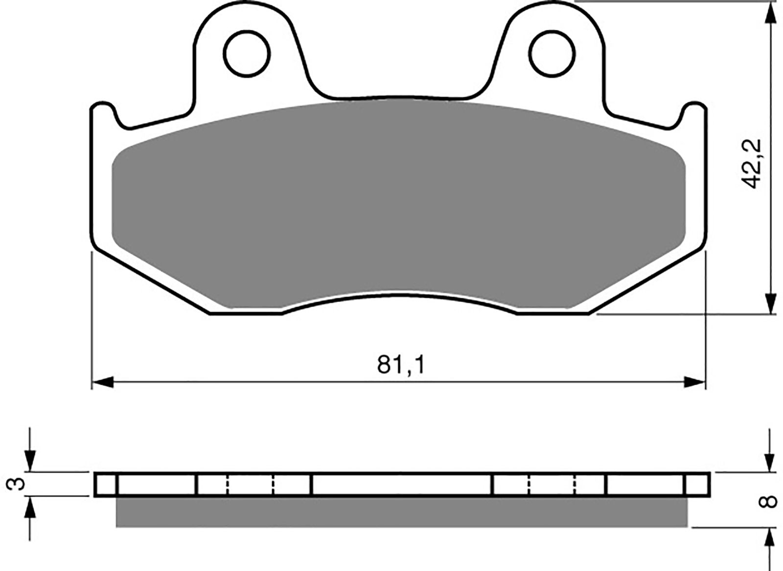 Goldfren Ad Brake Pads - 700102GA image