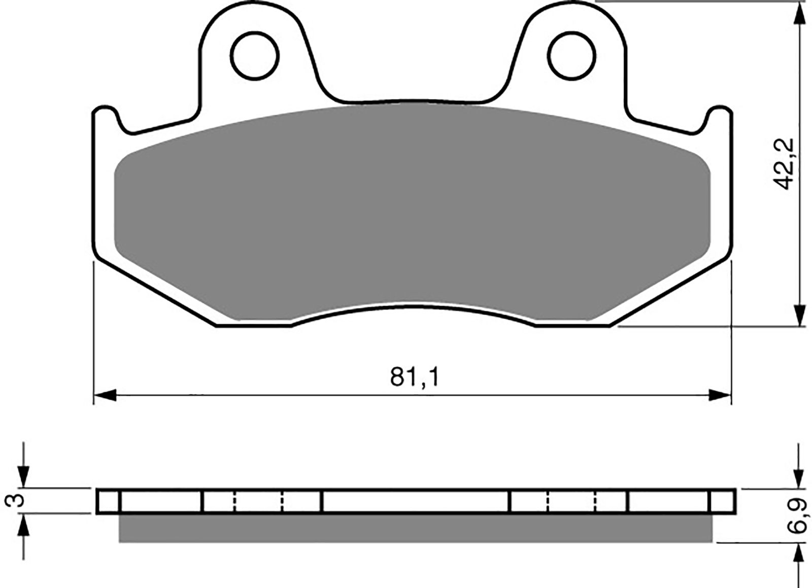 Goldfren Ad Brake Pads - 700103GA image