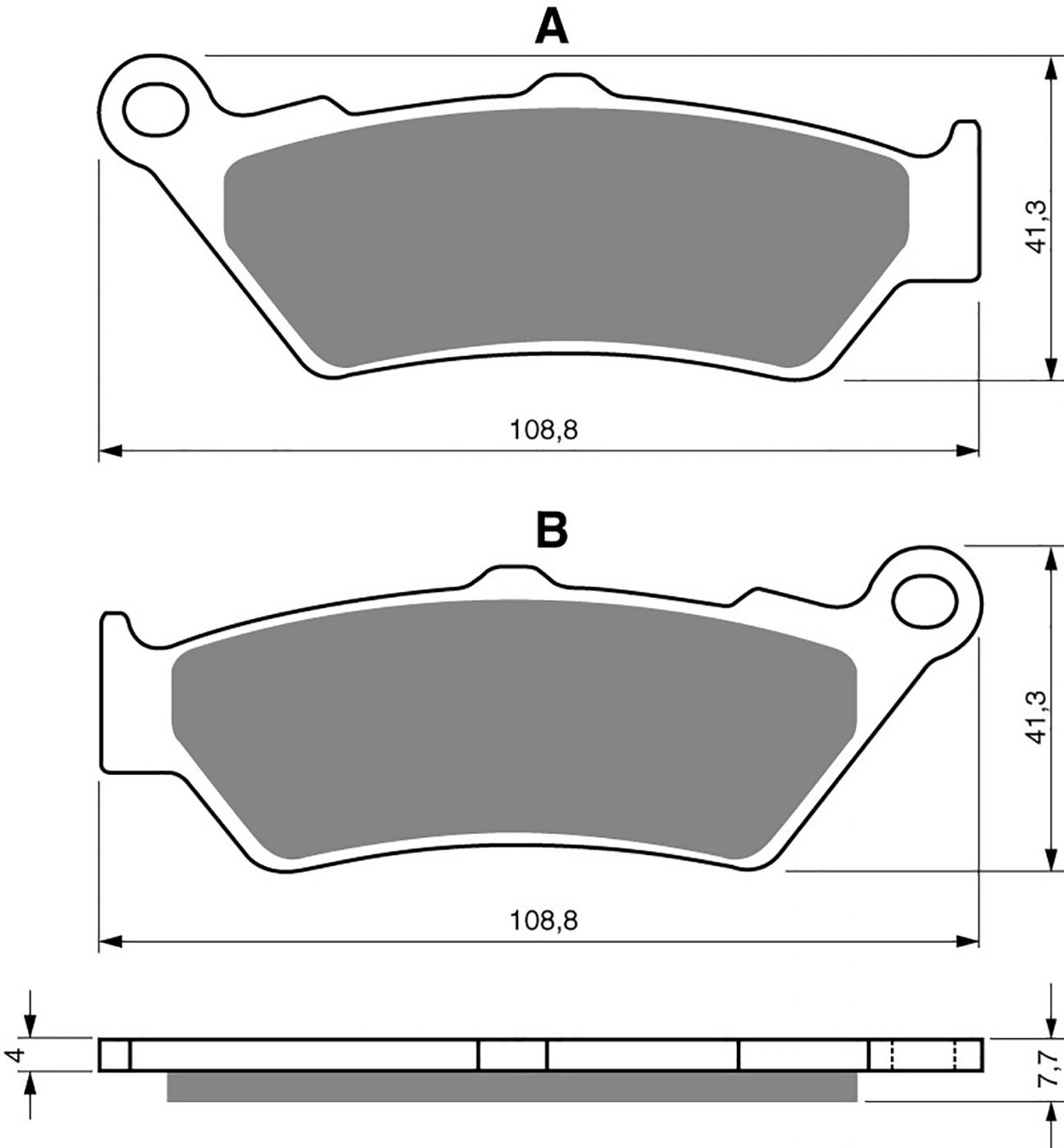 Goldfren Ad Brake Pads - 700106GA image