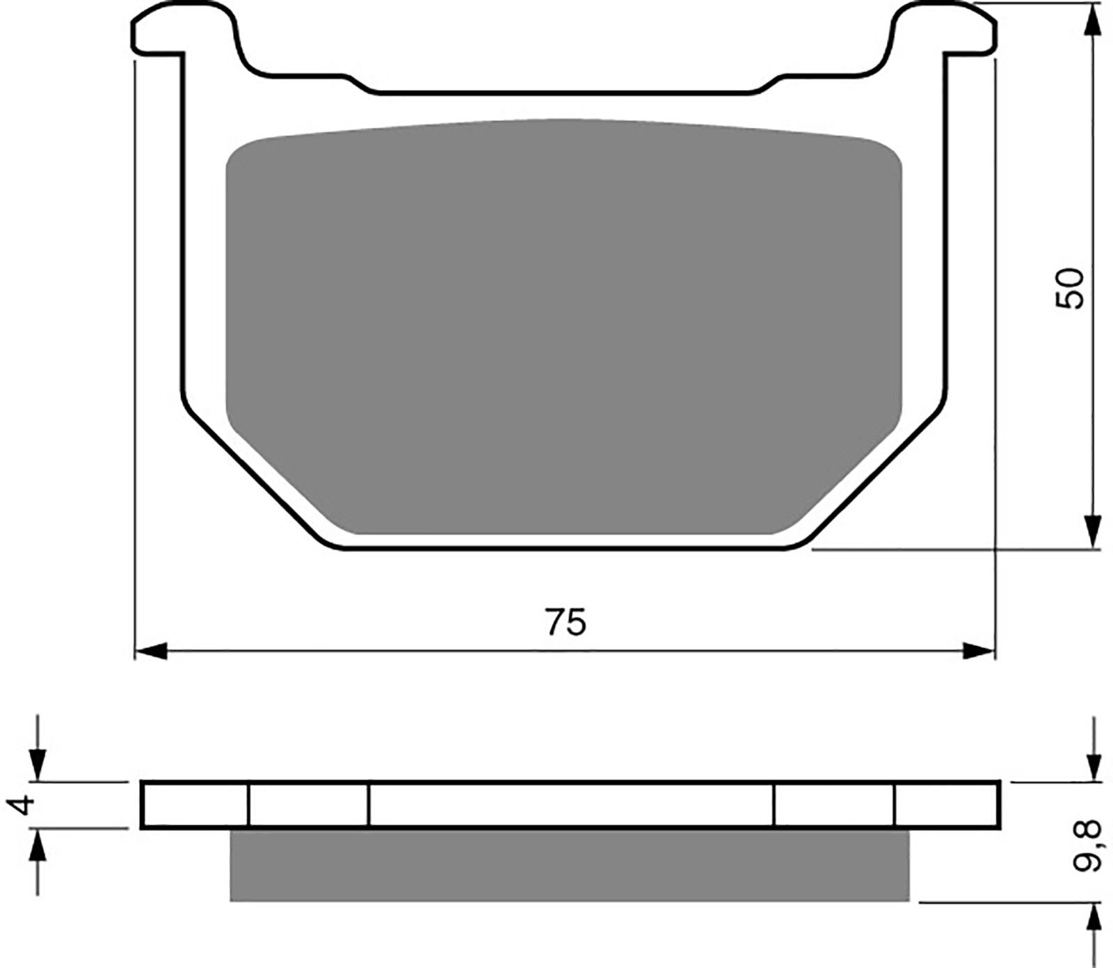 Goldfren Ad Brake Pads - 700111GA image